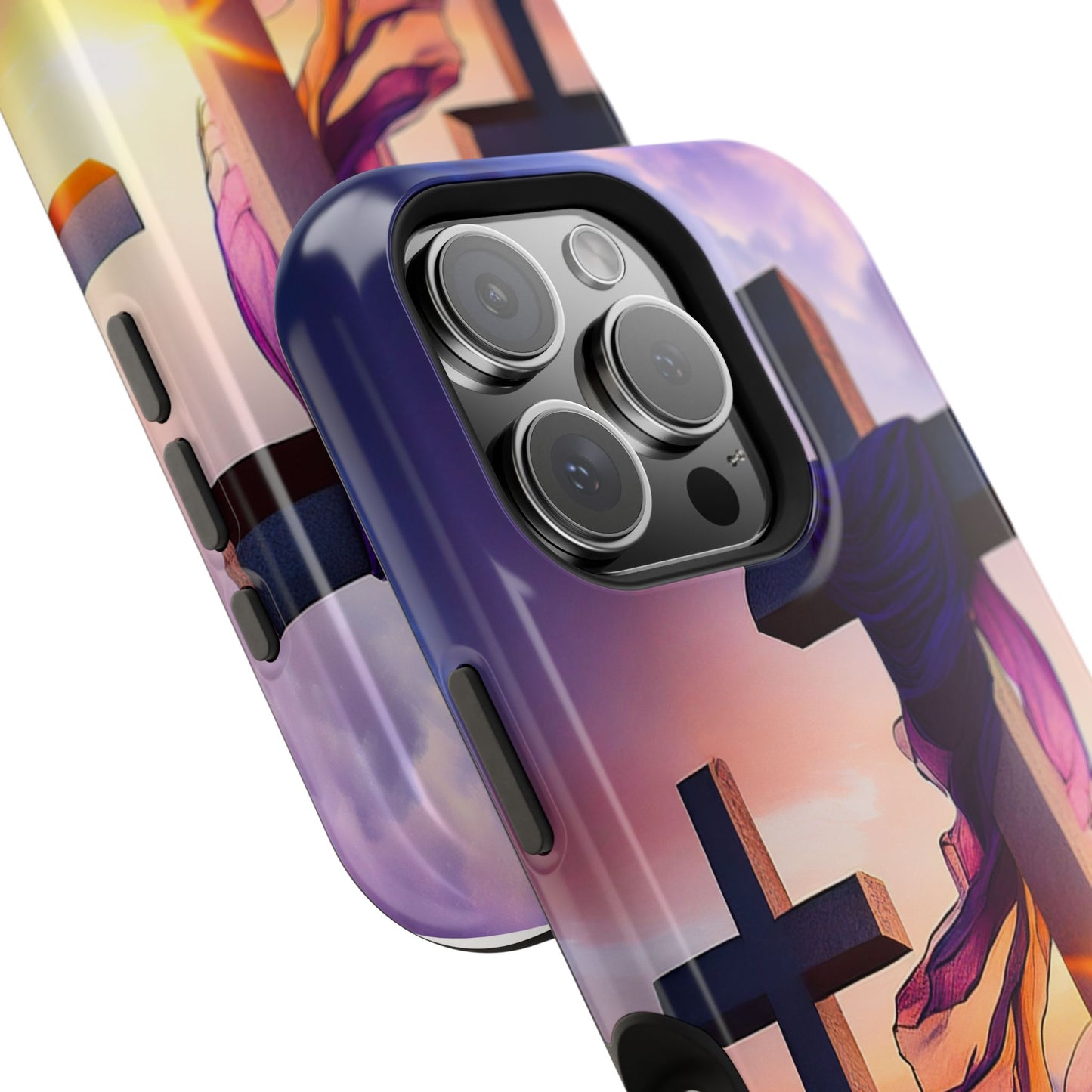 He is Risen Cross phone case