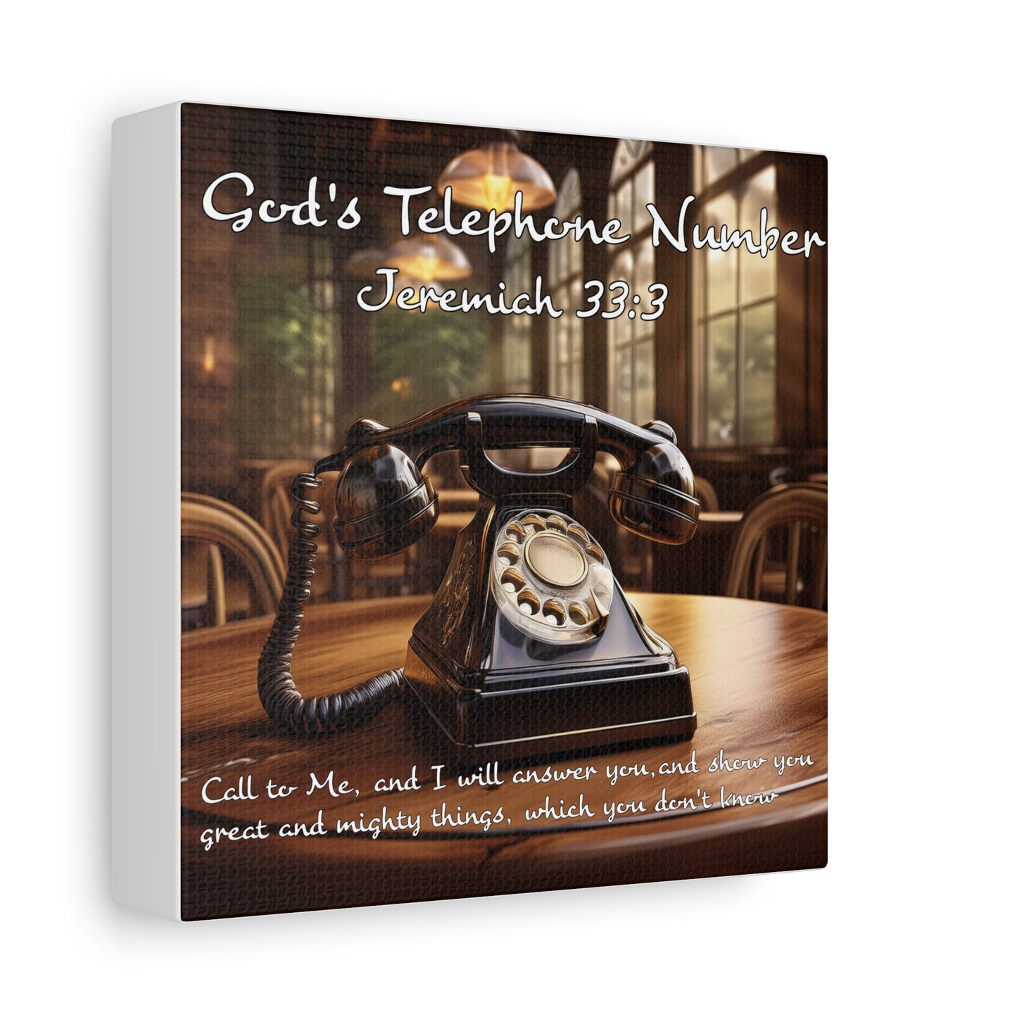 Jeremiah 33:3 God's Phone number