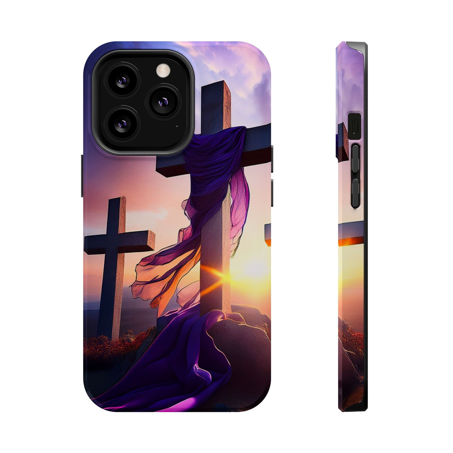 He is Risen Cross phone case