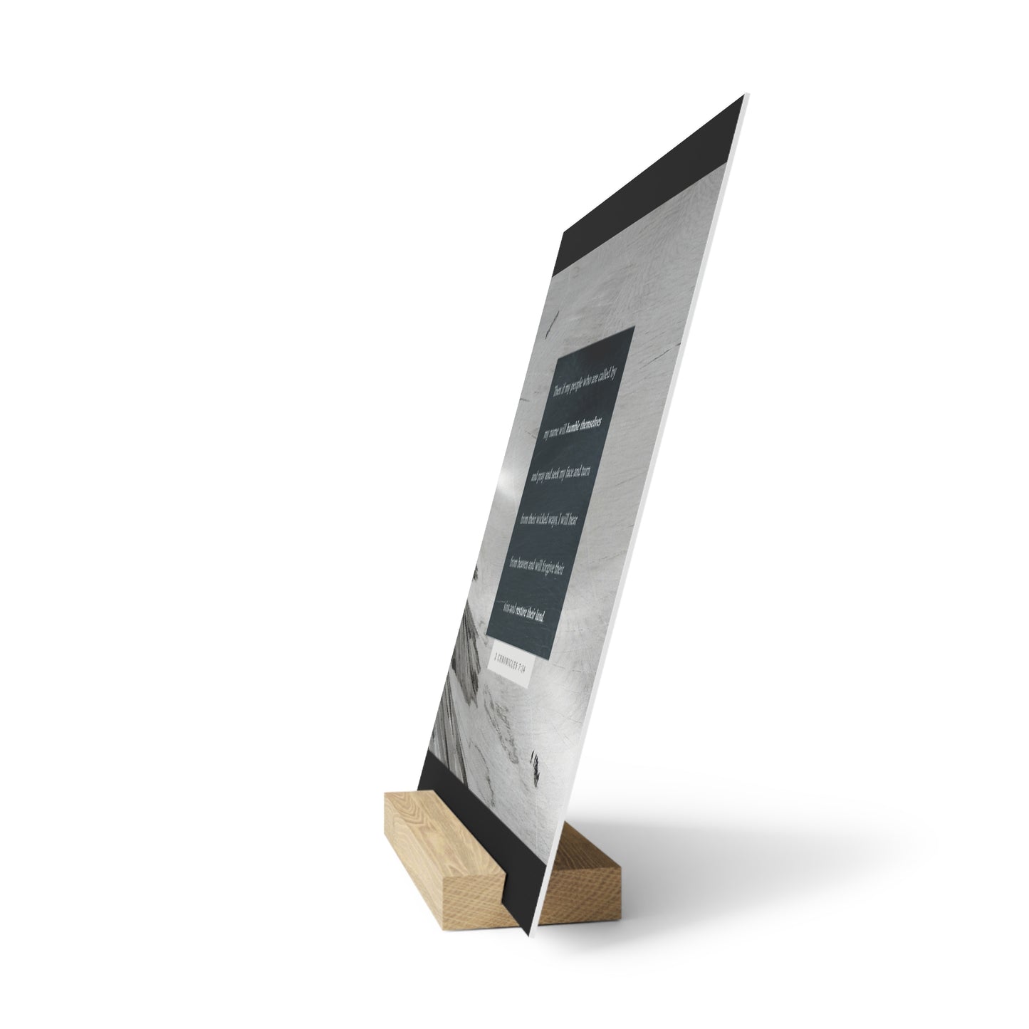 2nd Chronicles 7:14 verse image, Gallery Board with Stand