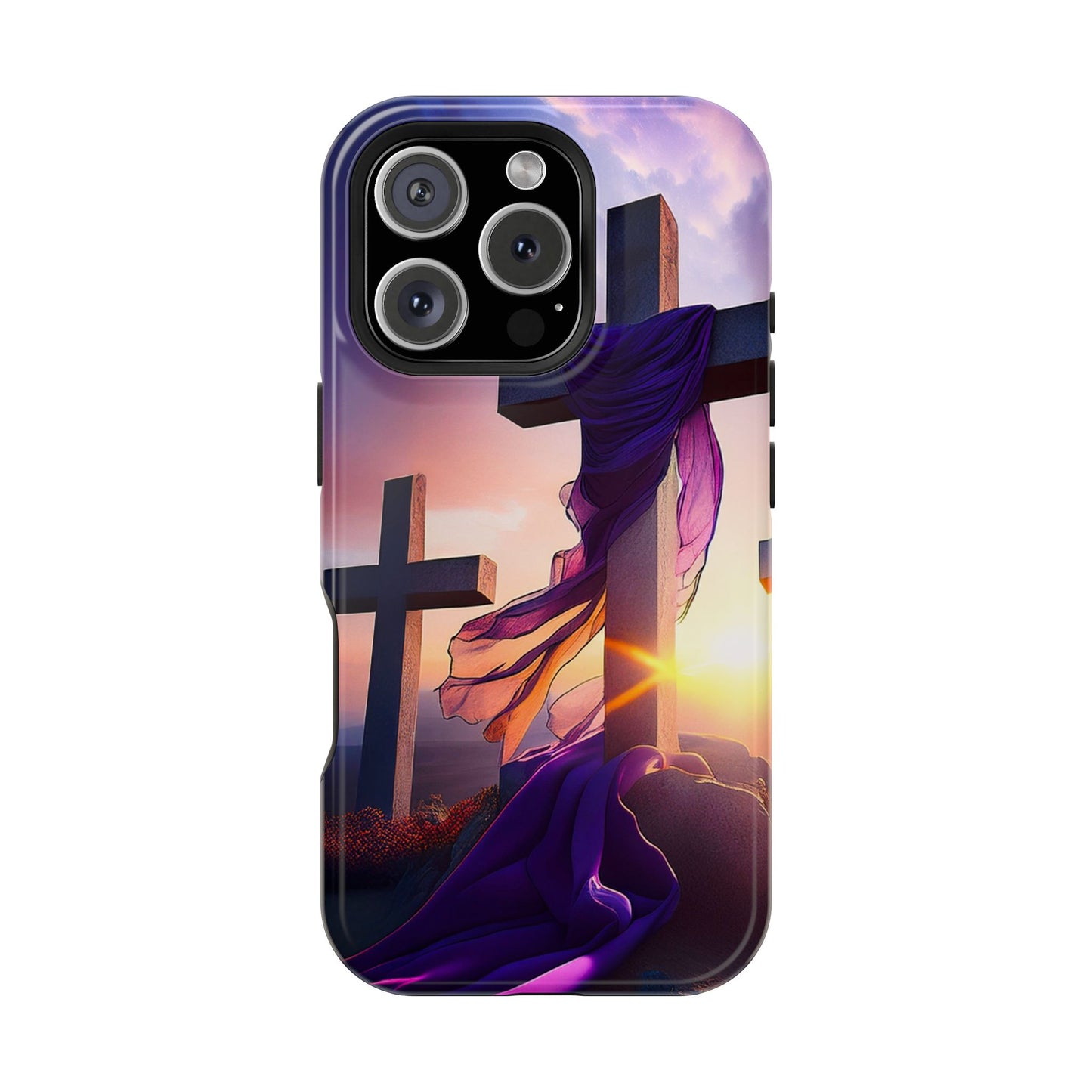 He is Risen Cross phone case
