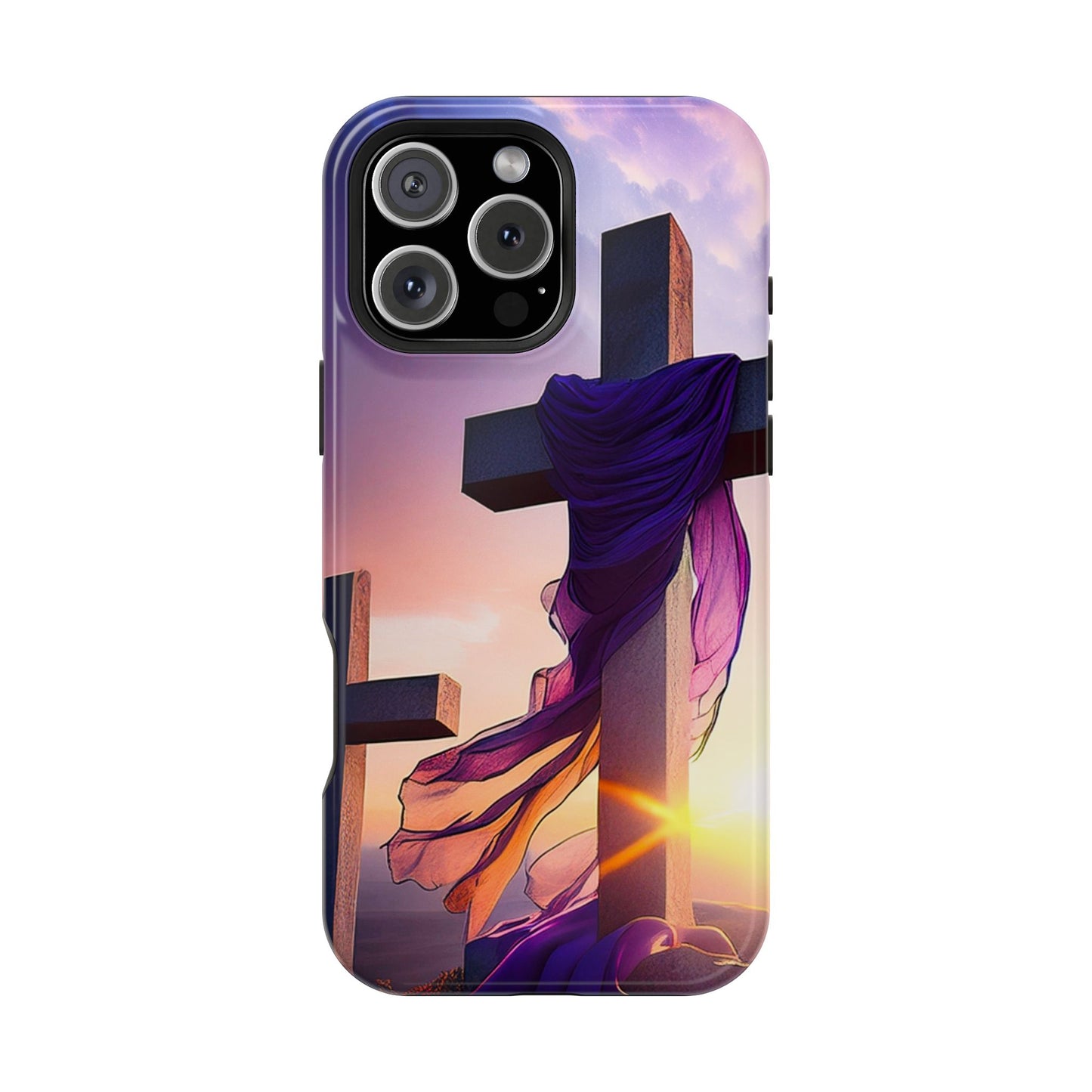 He is Risen Cross phone case
