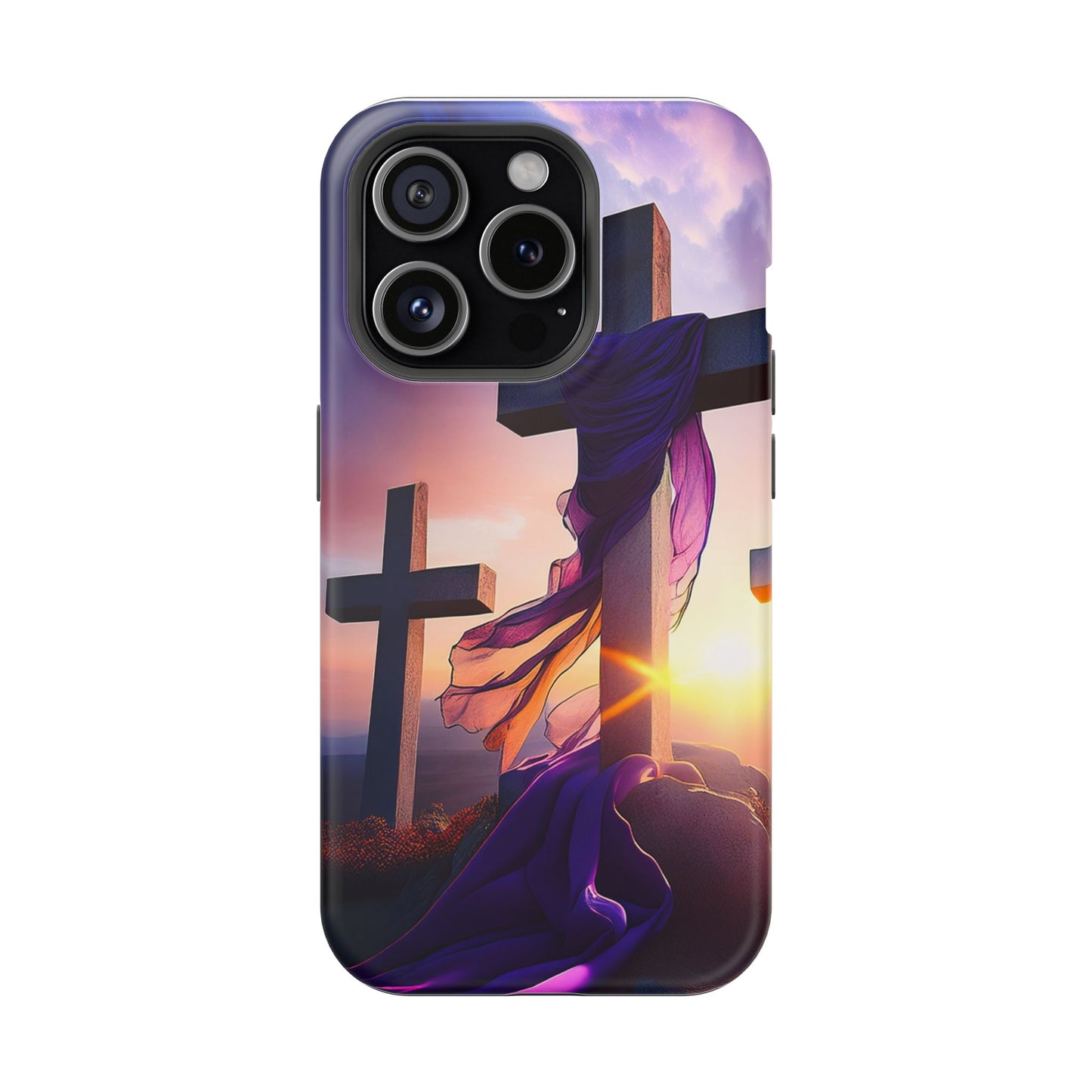 He is Risen Cross phone case