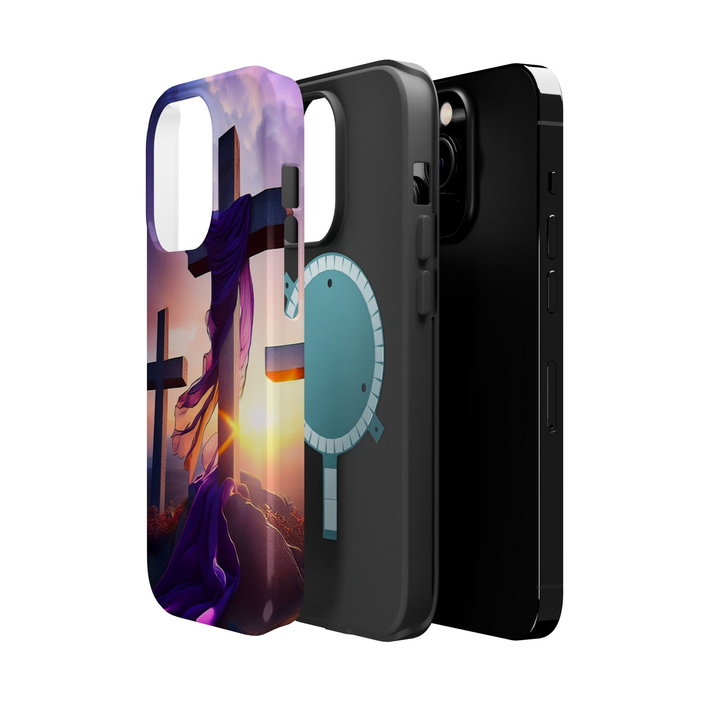 He is Risen Cross phone case