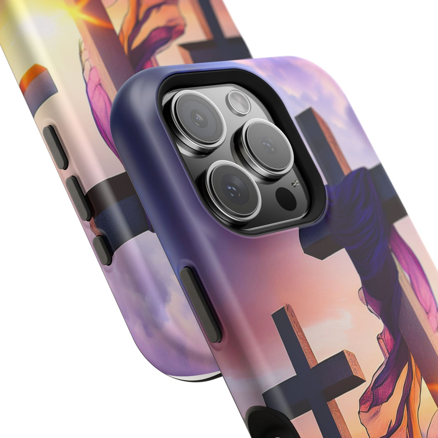 He is Risen Cross phone case