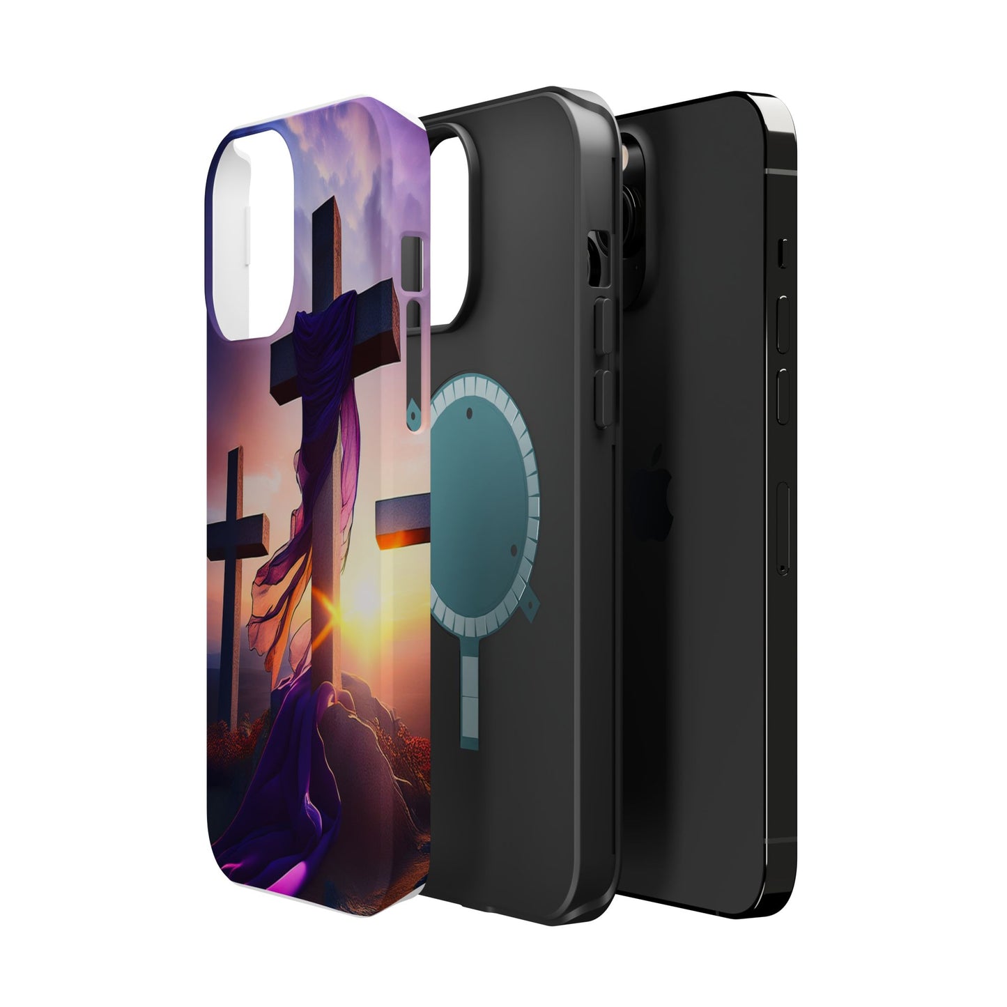 He is Risen Cross phone case