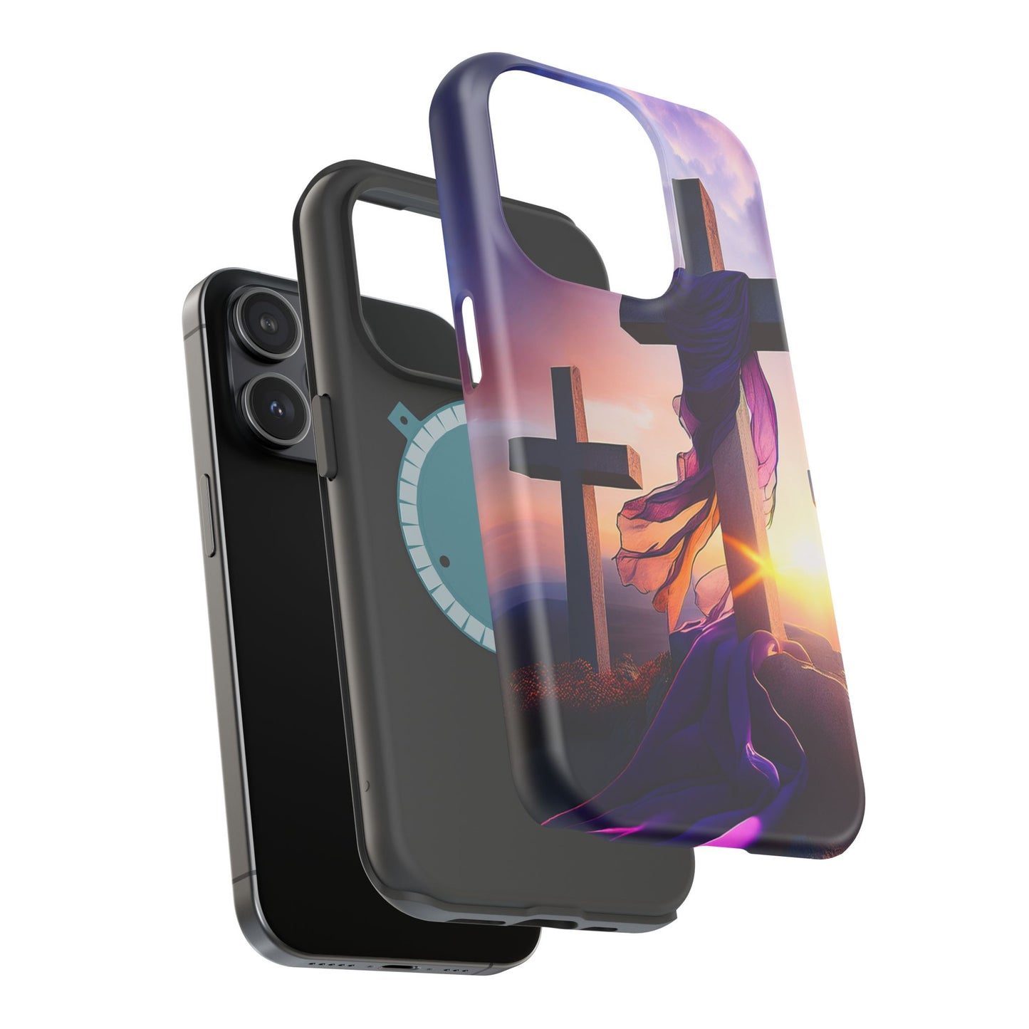 He is Risen Cross phone case