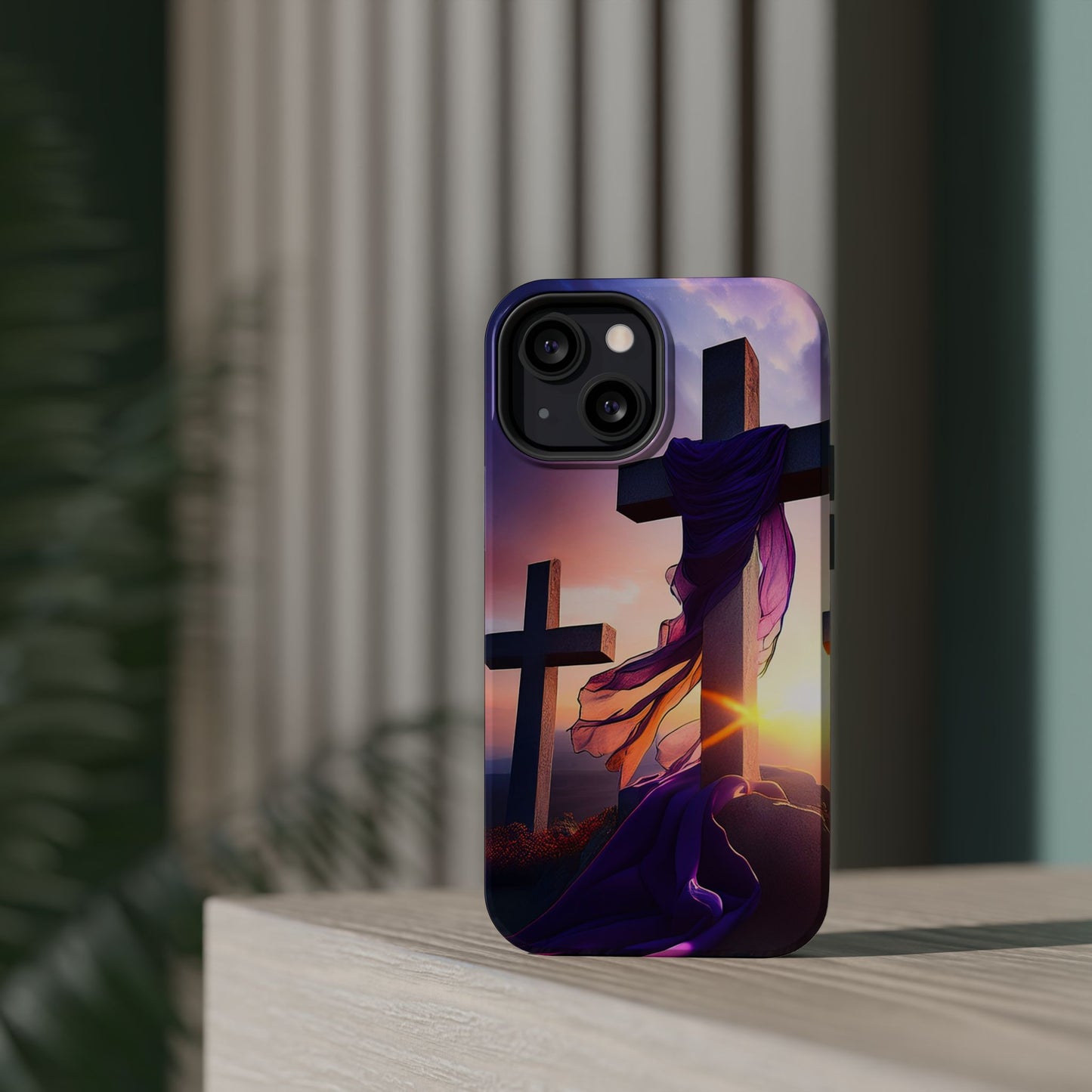 He is Risen Cross phone case