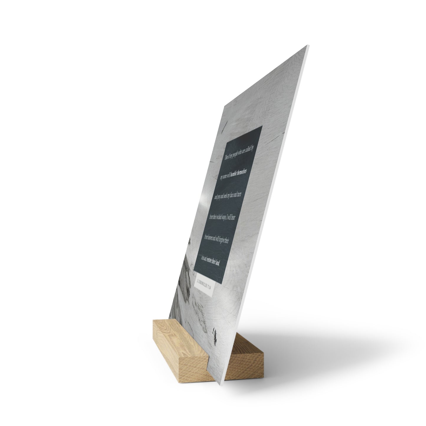 2nd Chronicles 7:14 verse image, Gallery Board with Stand