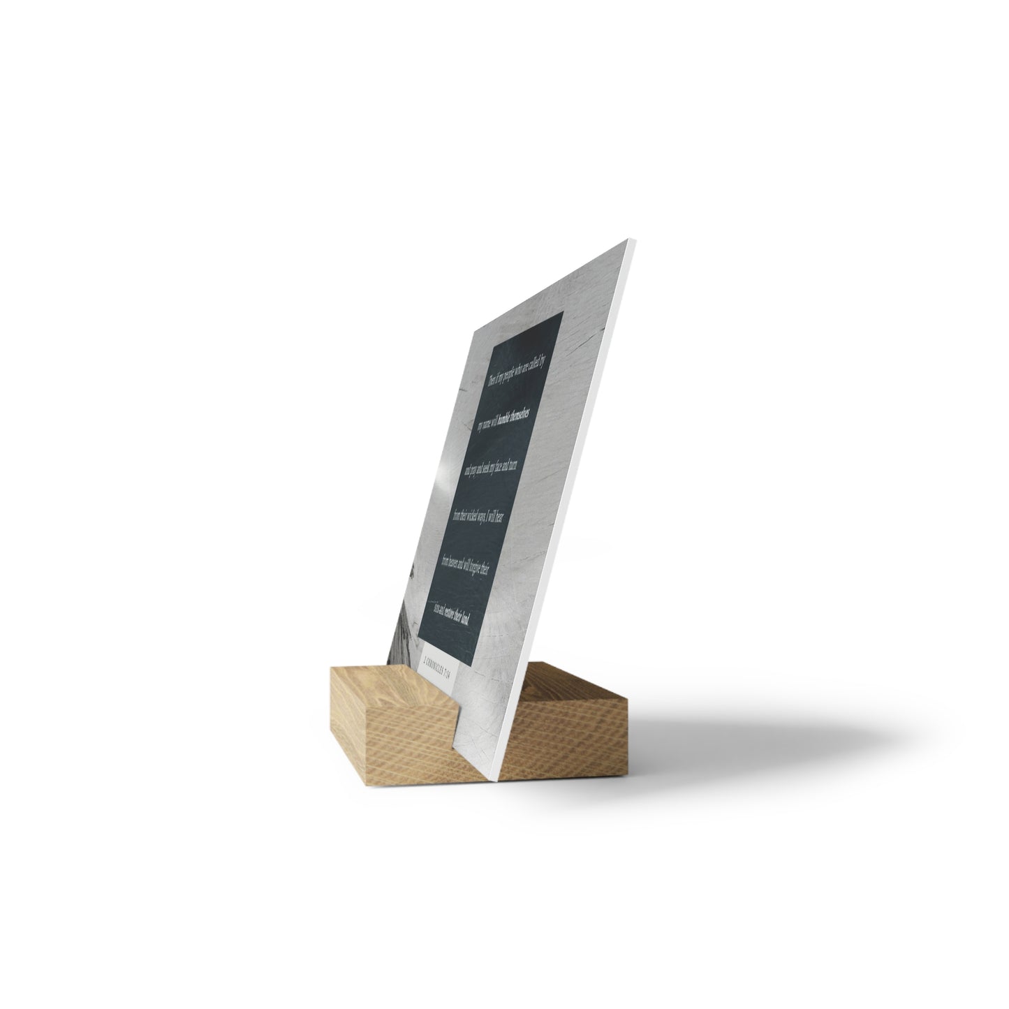 2nd Chronicles 7:14 verse image, Gallery Board with Stand