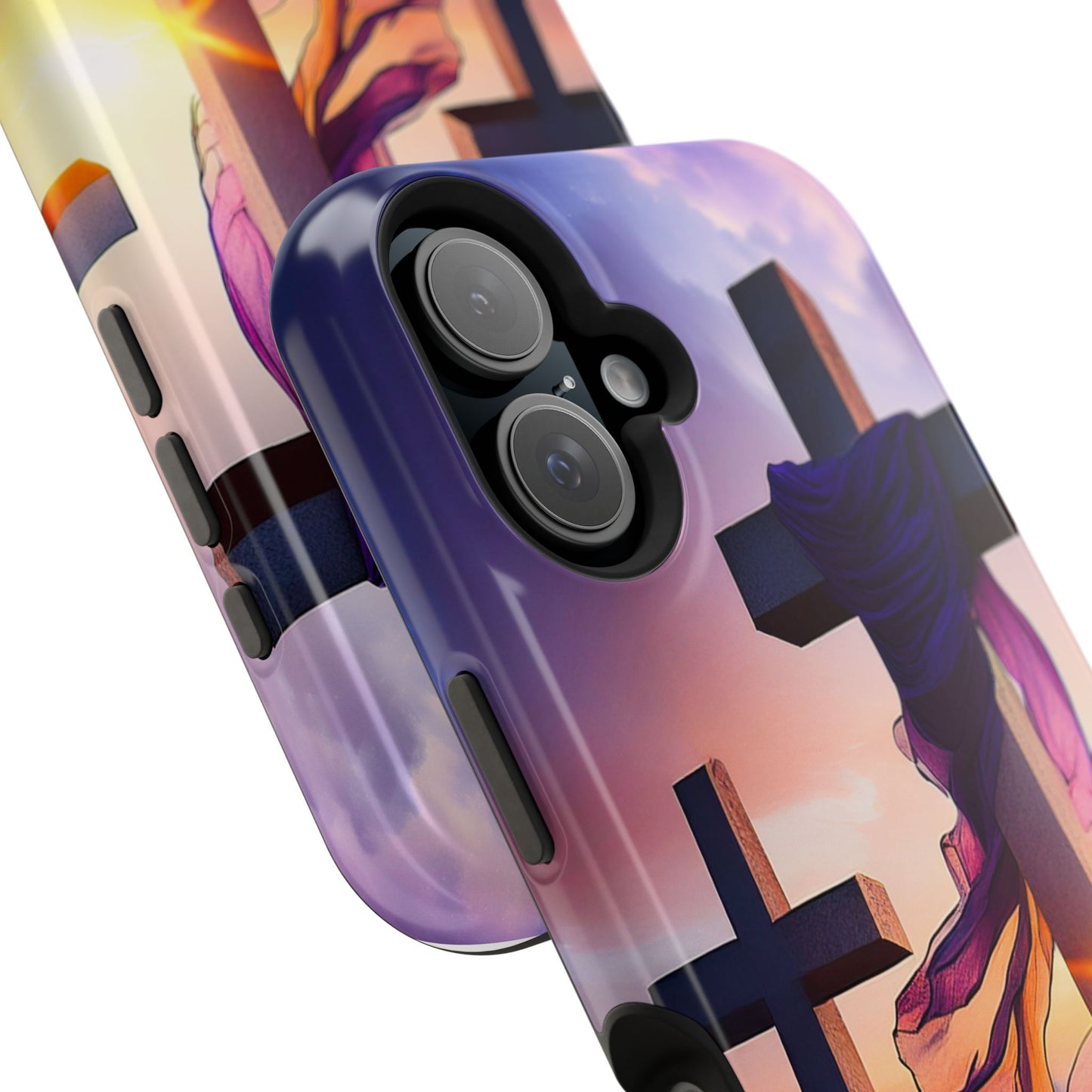 He is Risen Cross phone case