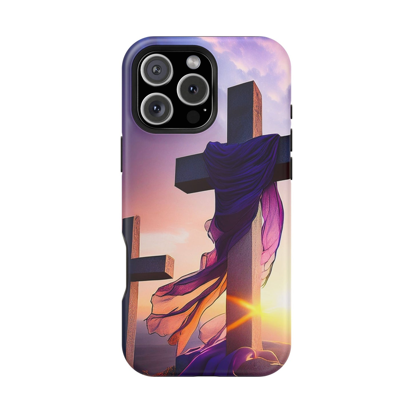 He is Risen Cross phone case