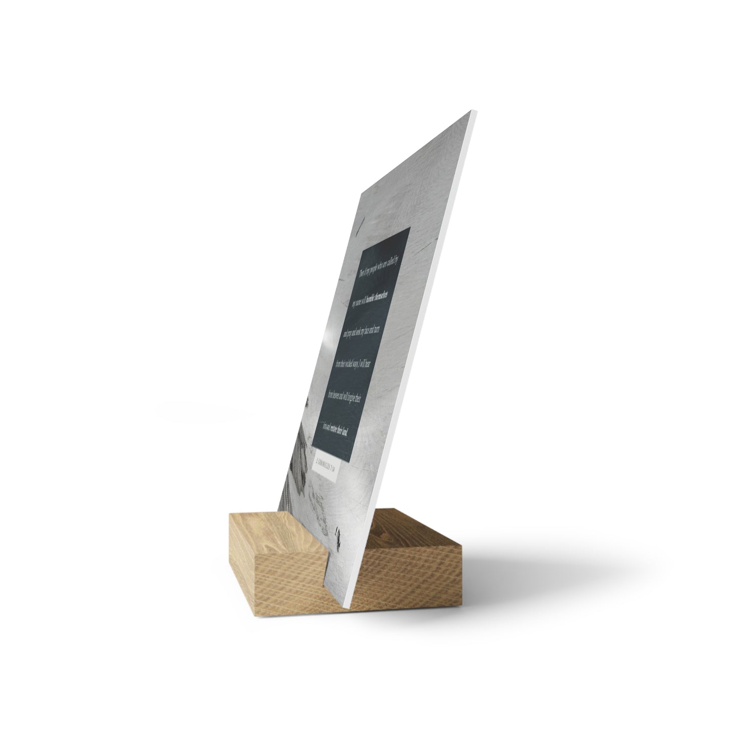 2nd Chronicles 7:14 verse image, Gallery Board with Stand