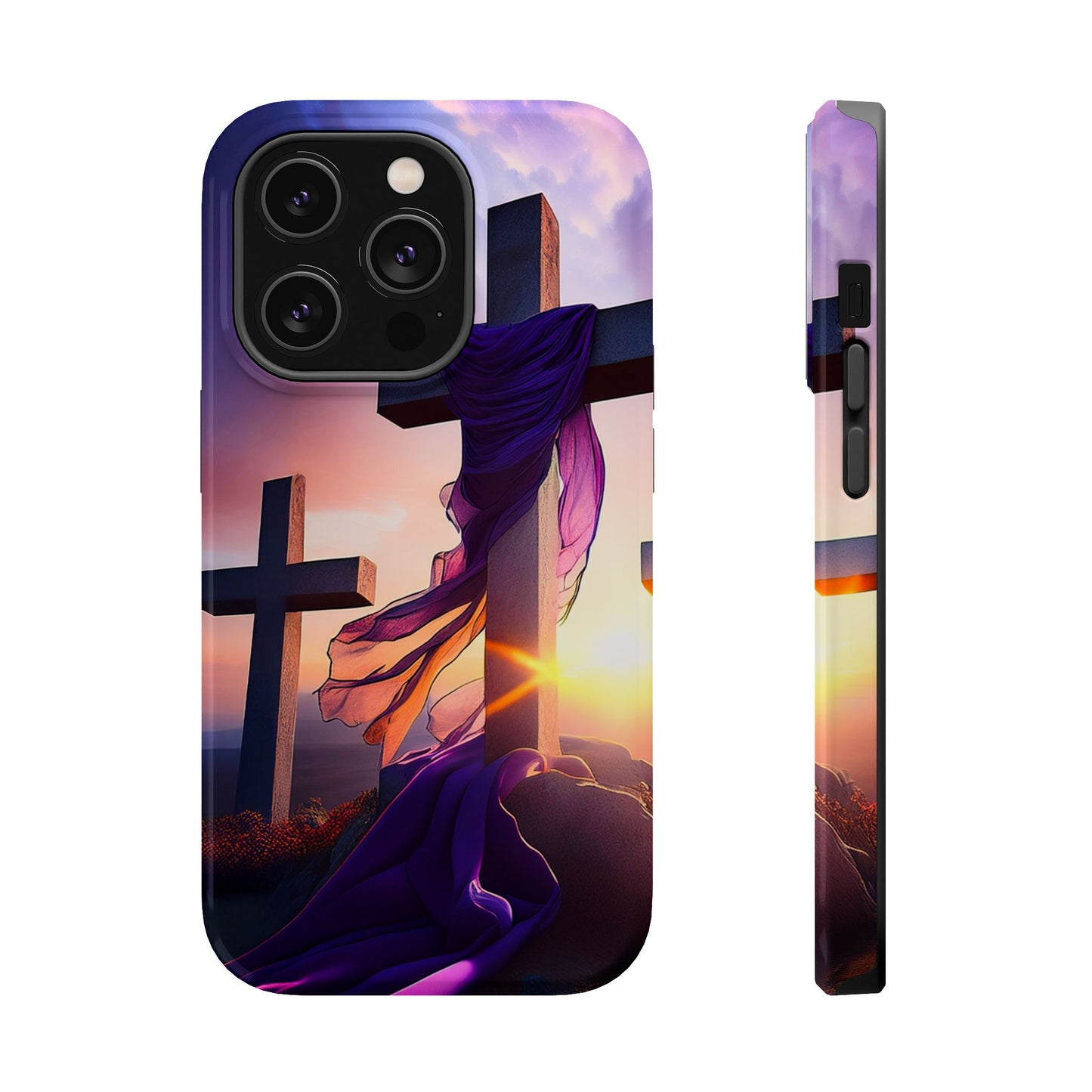 He is Risen Cross phone case