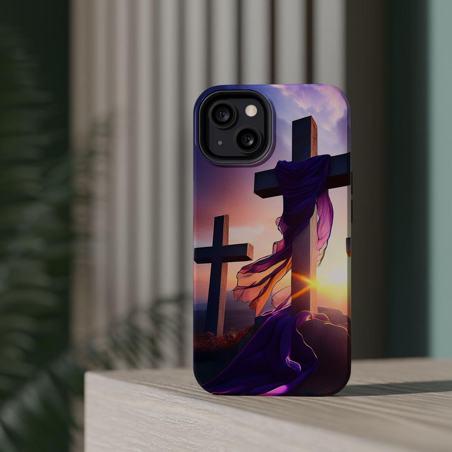 He is Risen Cross phone case