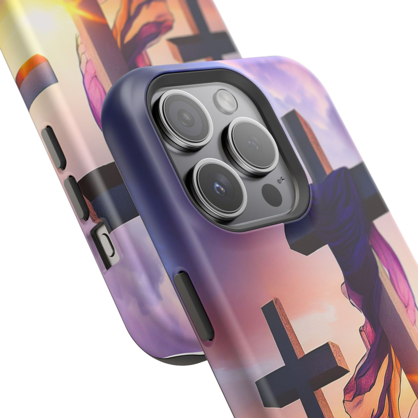 He is Risen Cross phone case