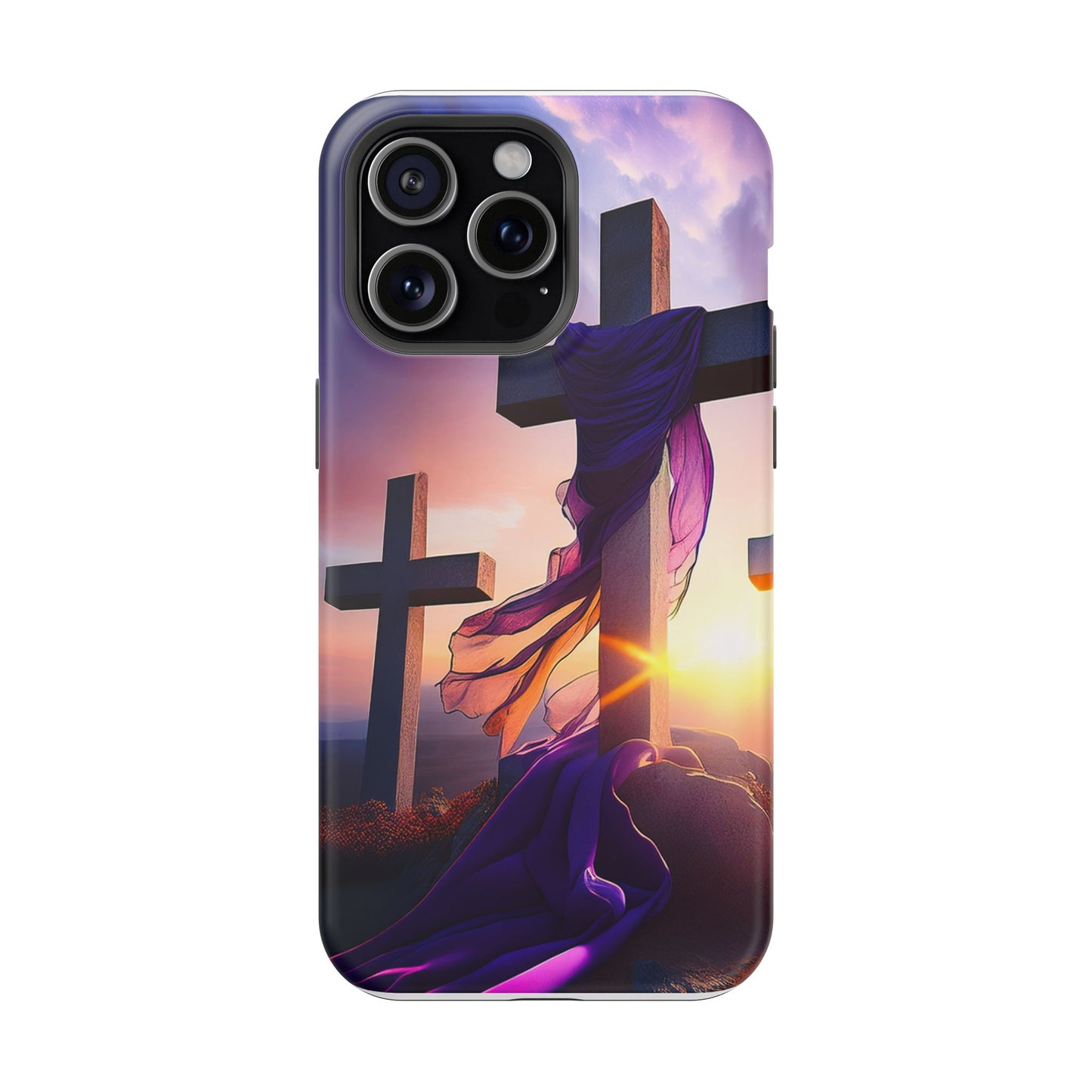 He is Risen Cross phone case
