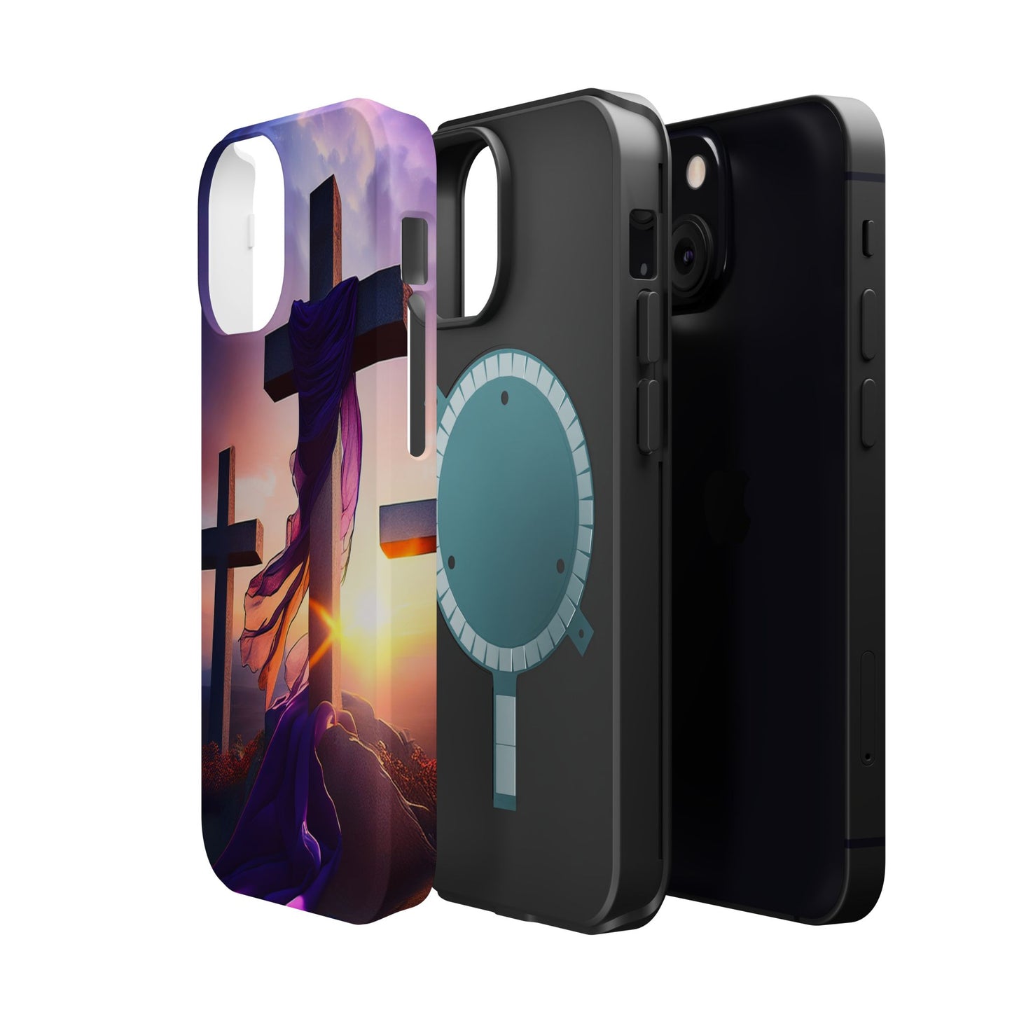 He is Risen Cross phone case