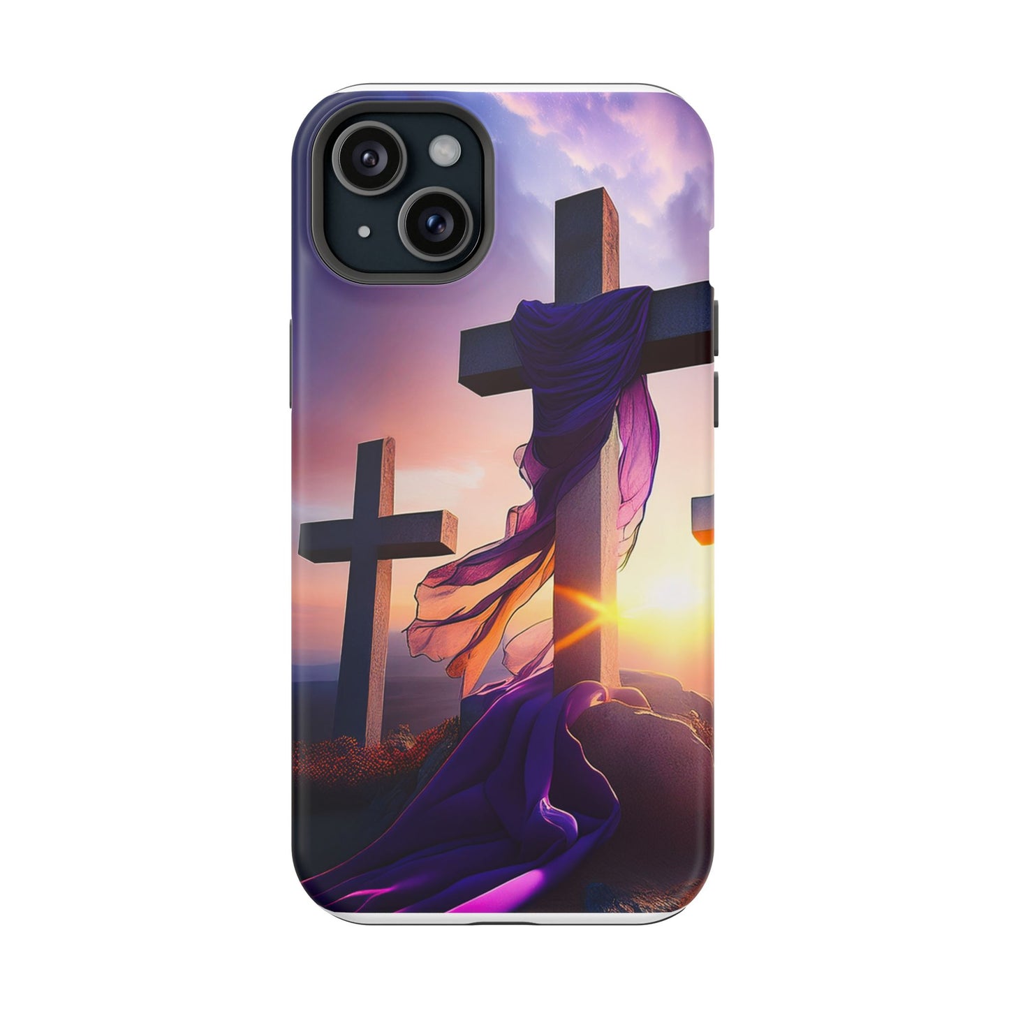 He is Risen Cross phone case