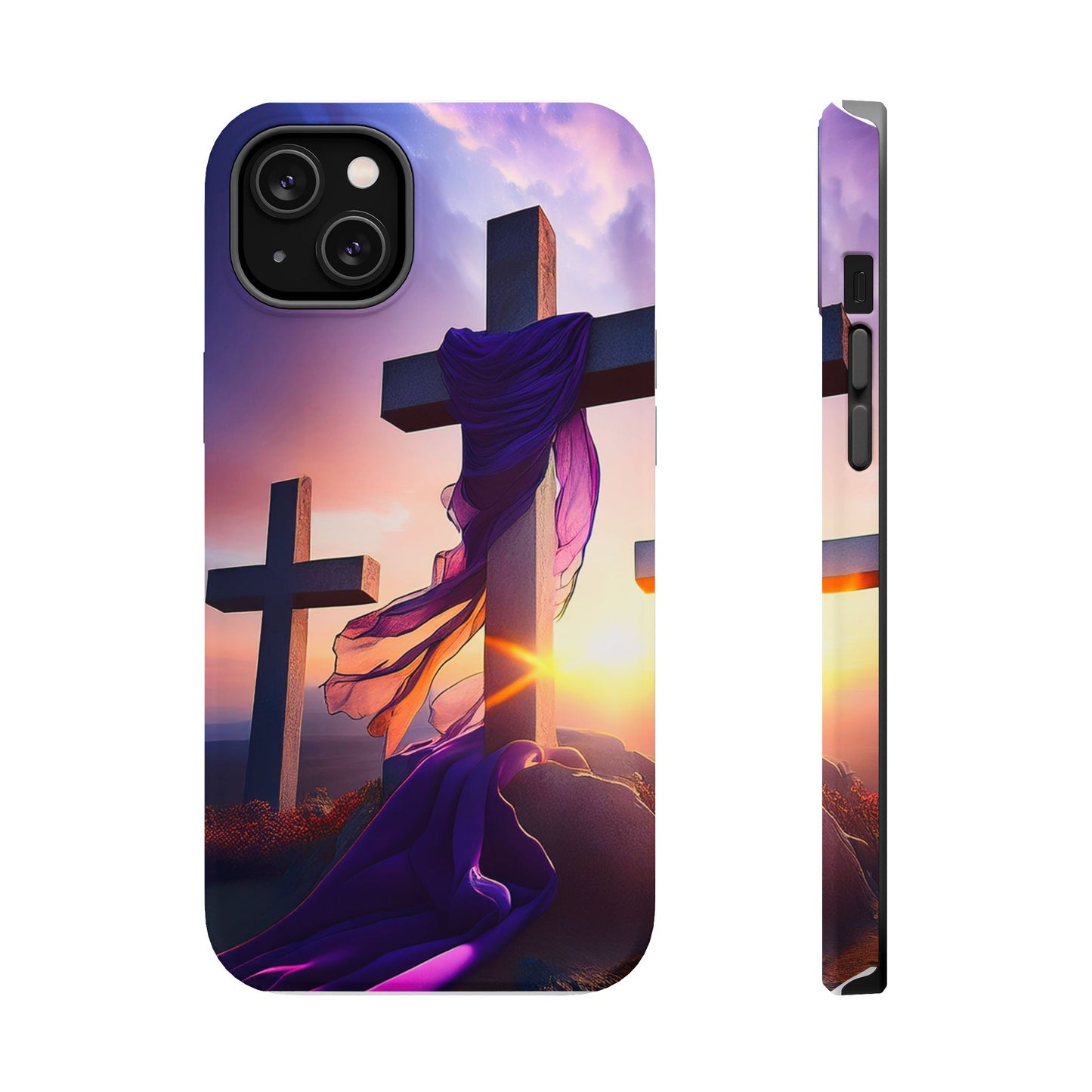 He is Risen Cross phone case