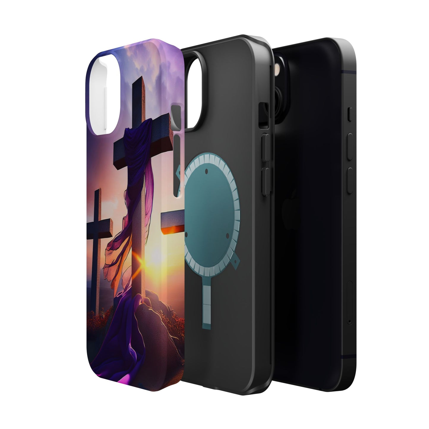 He is Risen Cross phone case