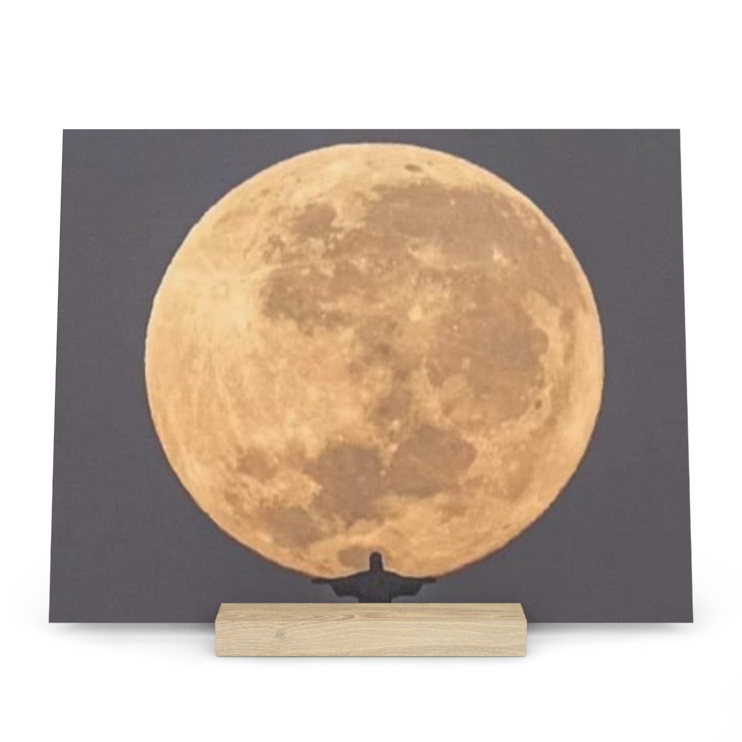 Chris the Redeemer, holding the moon, Canvas Board.