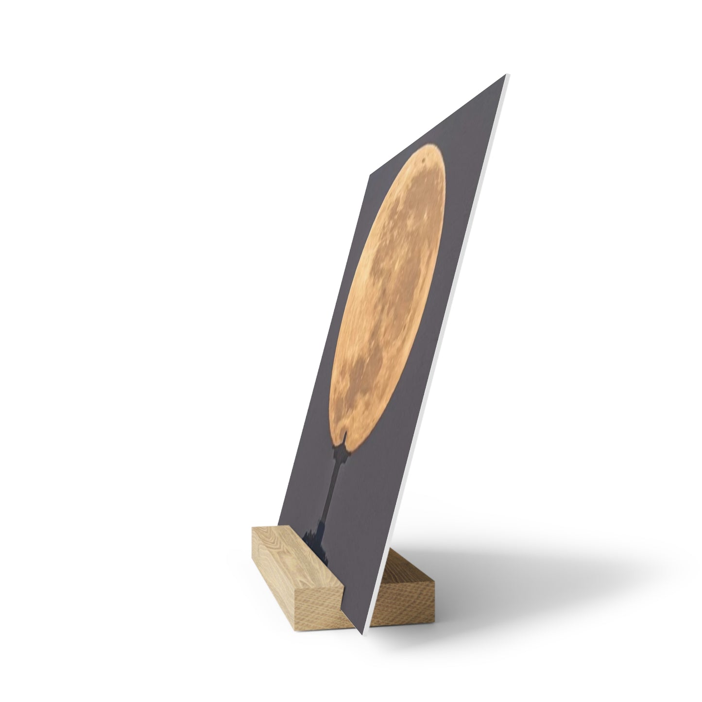 Chris the Redeemer, holding the moon, Canvas Board.