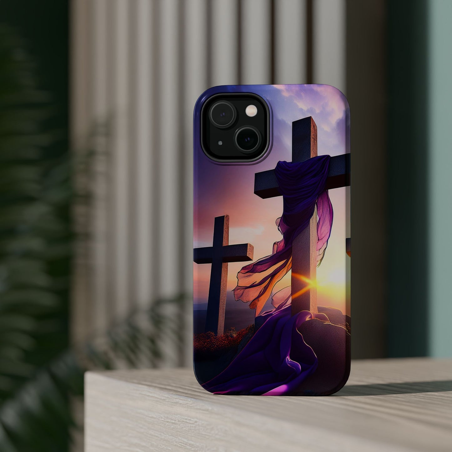 He is Risen Cross phone case