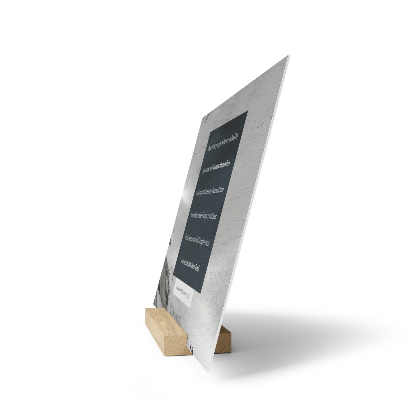 2nd Chronicles 7:14 verse image, Gallery Board with Stand