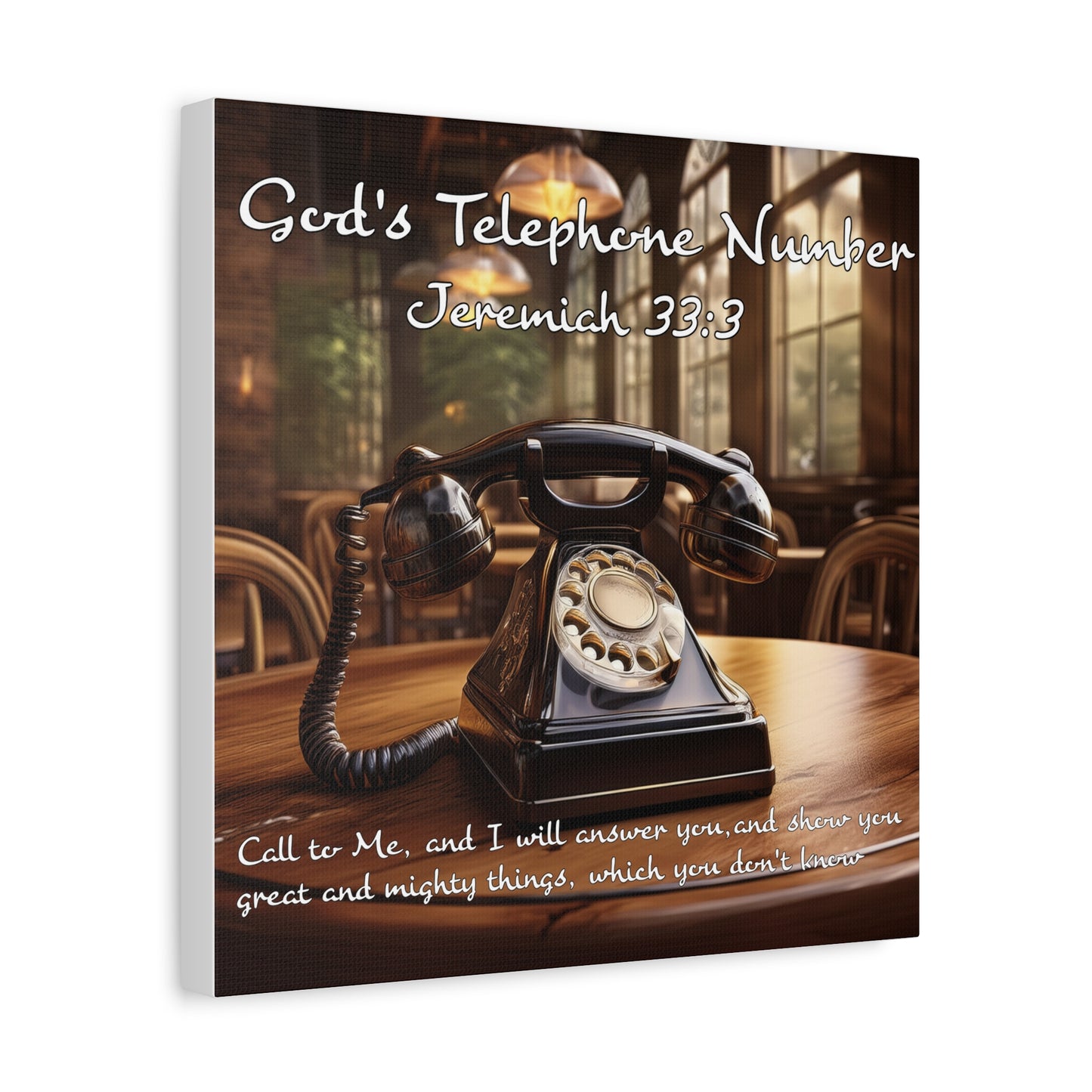 Jeremiah 33:3 God's Phone number