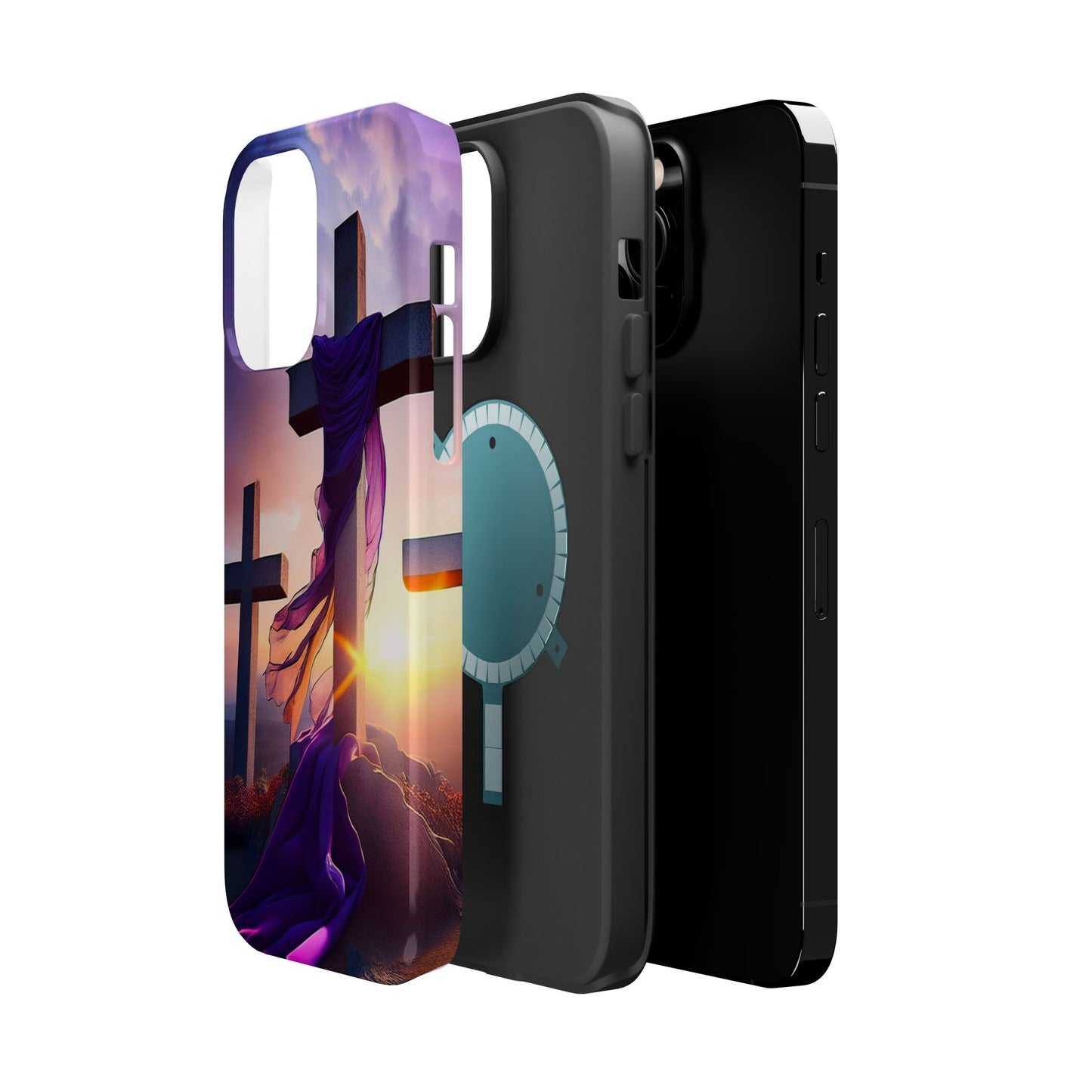 He is Risen Cross phone case