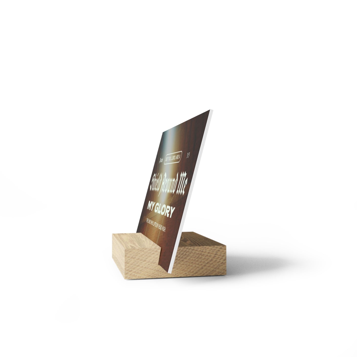 Psalm 3:3, Bible Verse Image, Gallery Board with Stand
