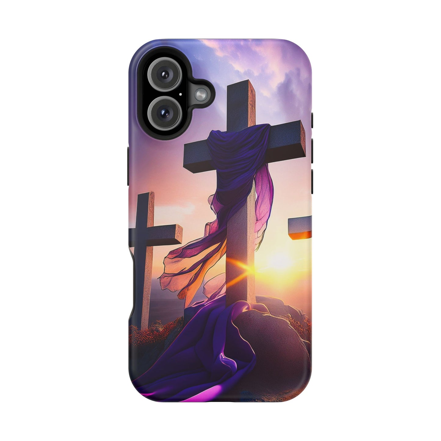 He is Risen Cross phone case