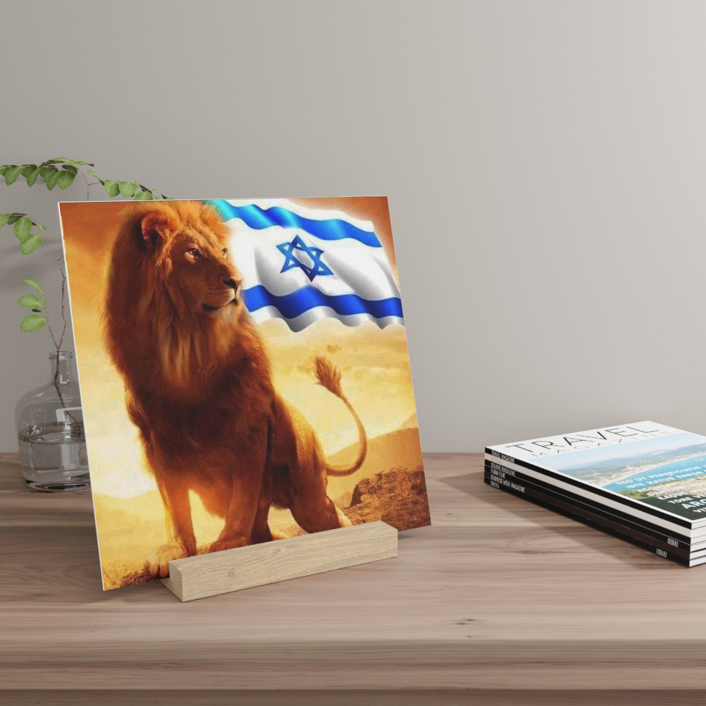 I stand with Israel! Gallery Board with Stand