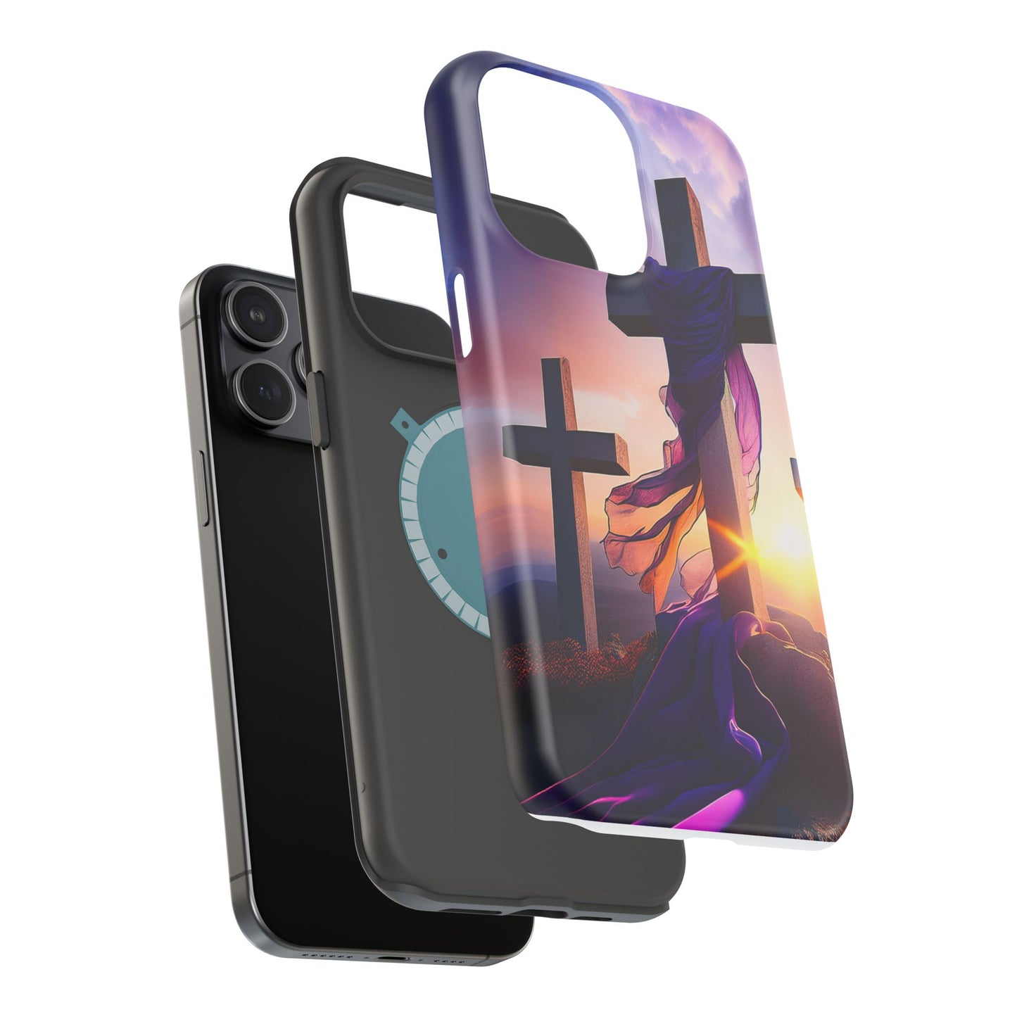 He is Risen Cross phone case