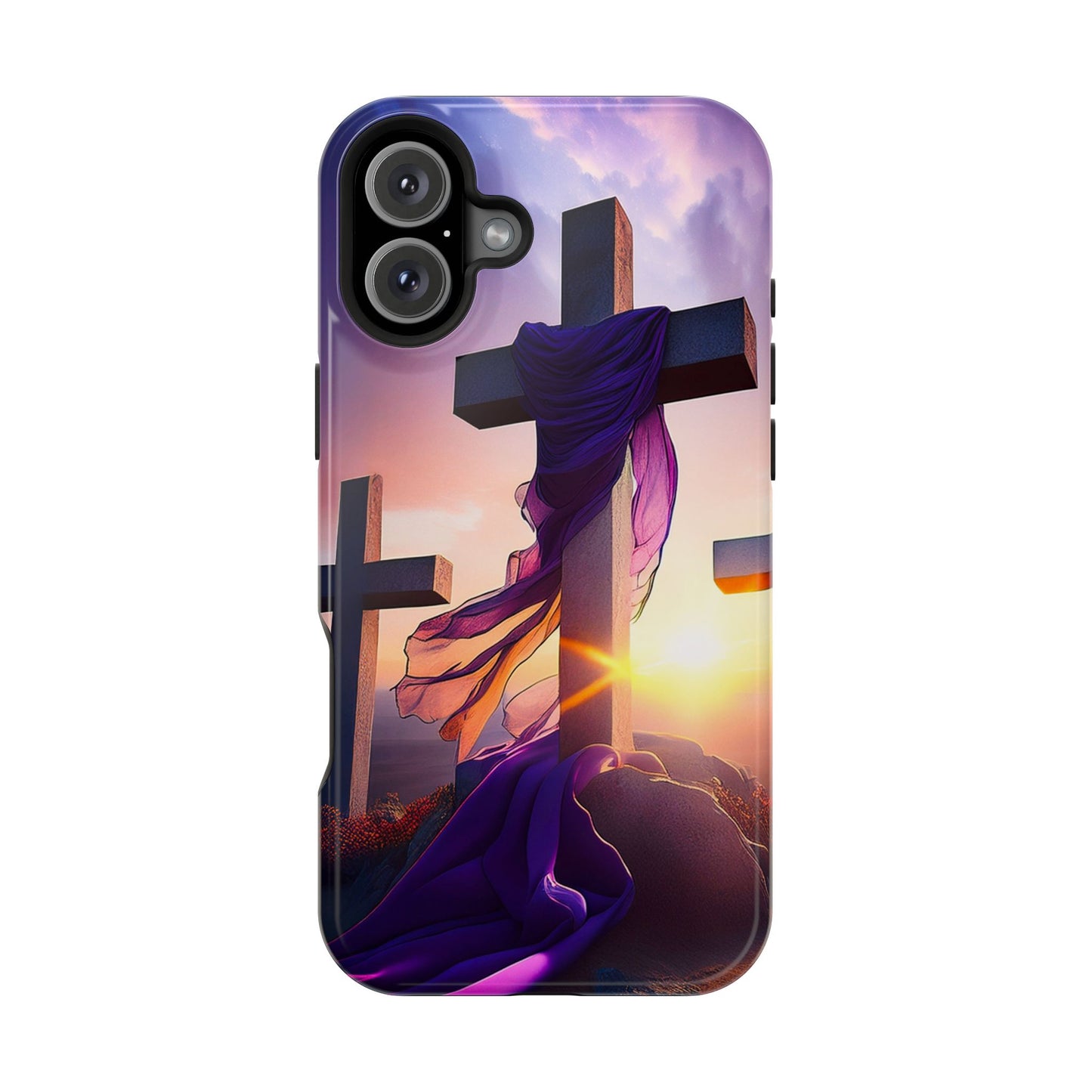 He is Risen Cross phone case