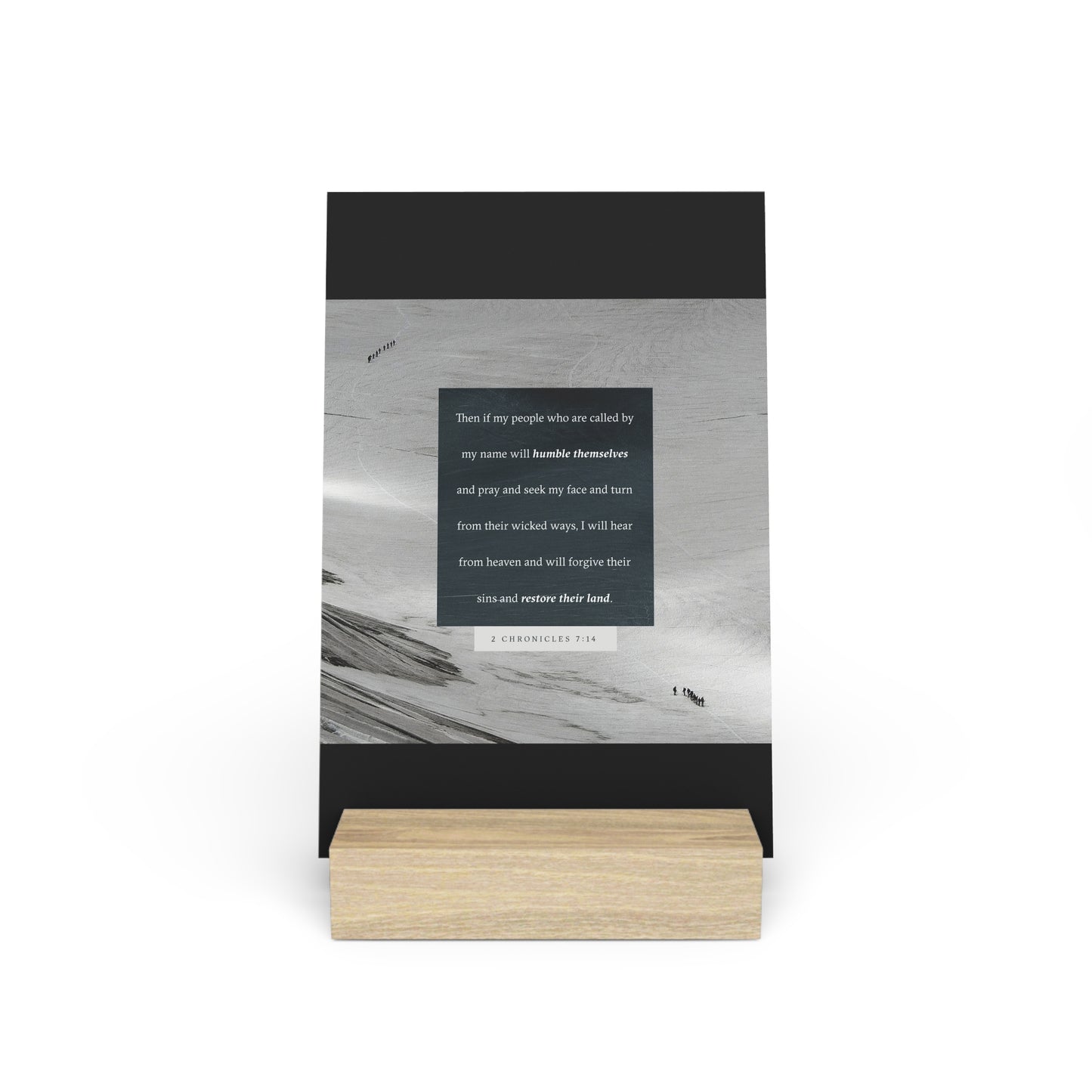 2nd Chronicles 7:14 verse image, Gallery Board with Stand