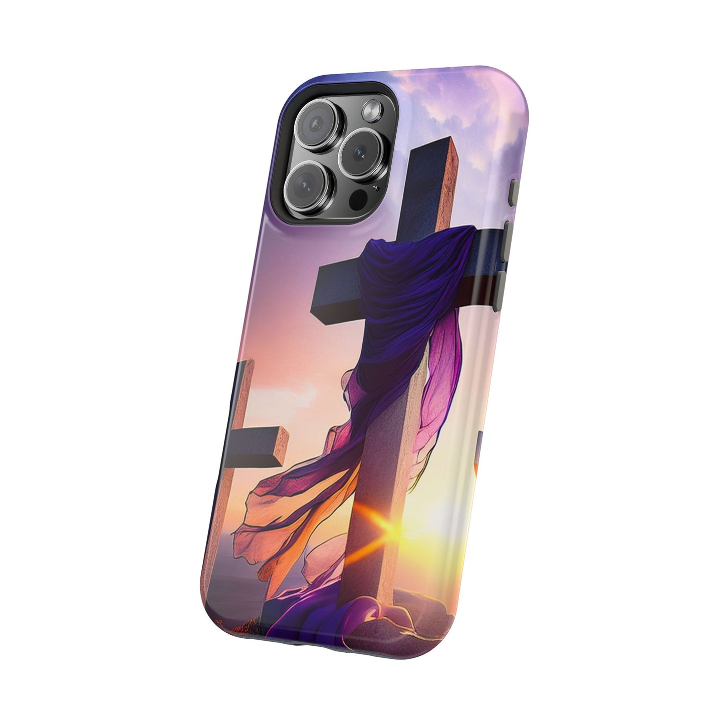 He is Risen Cross phone case