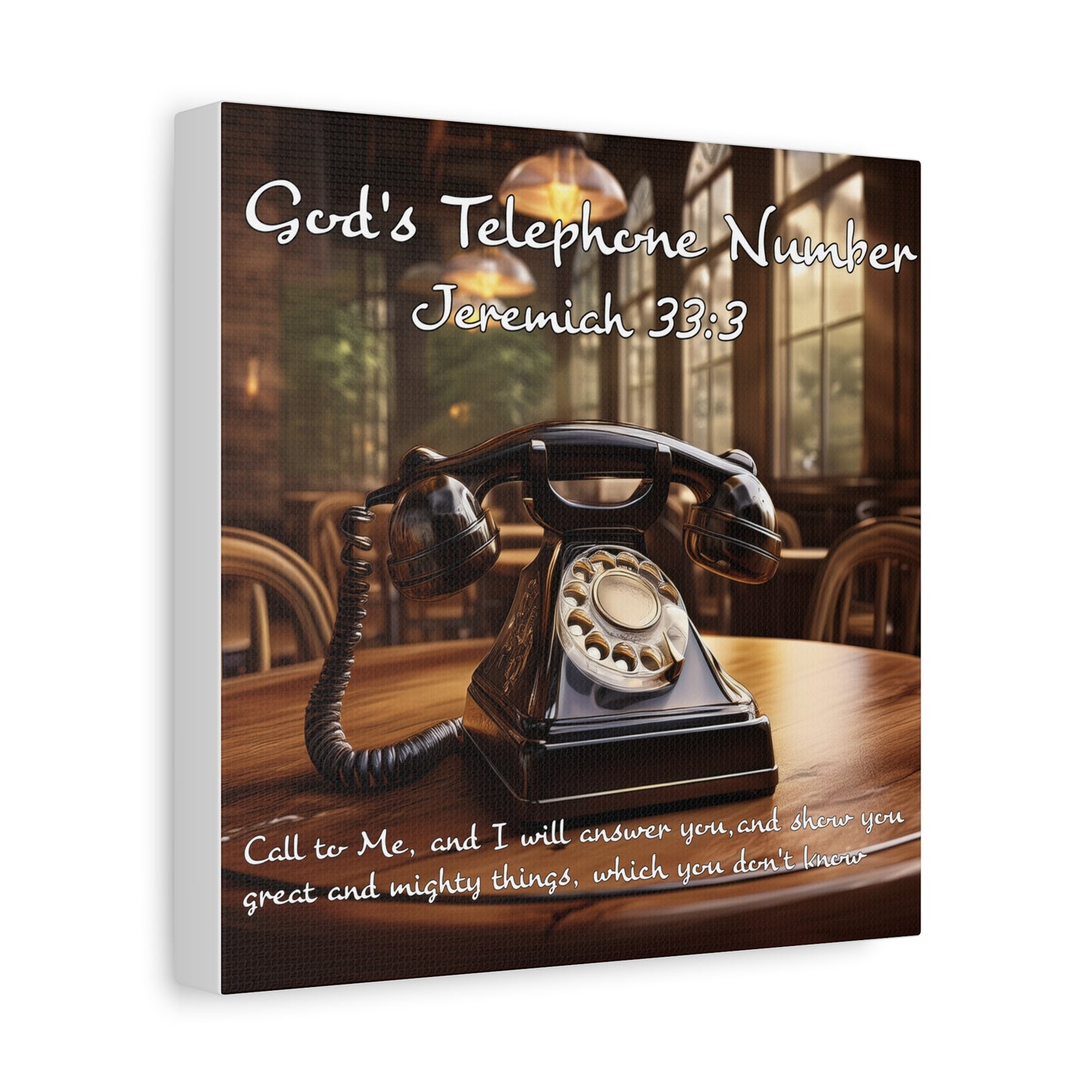 Jeremiah 33:3 God's Phone number