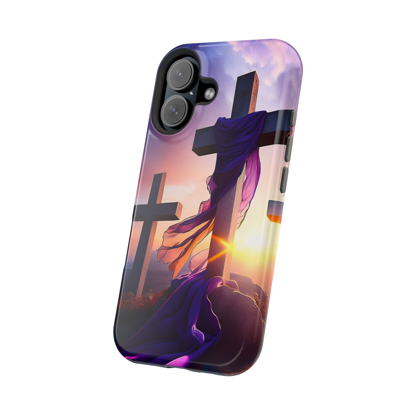 He is Risen Cross phone case