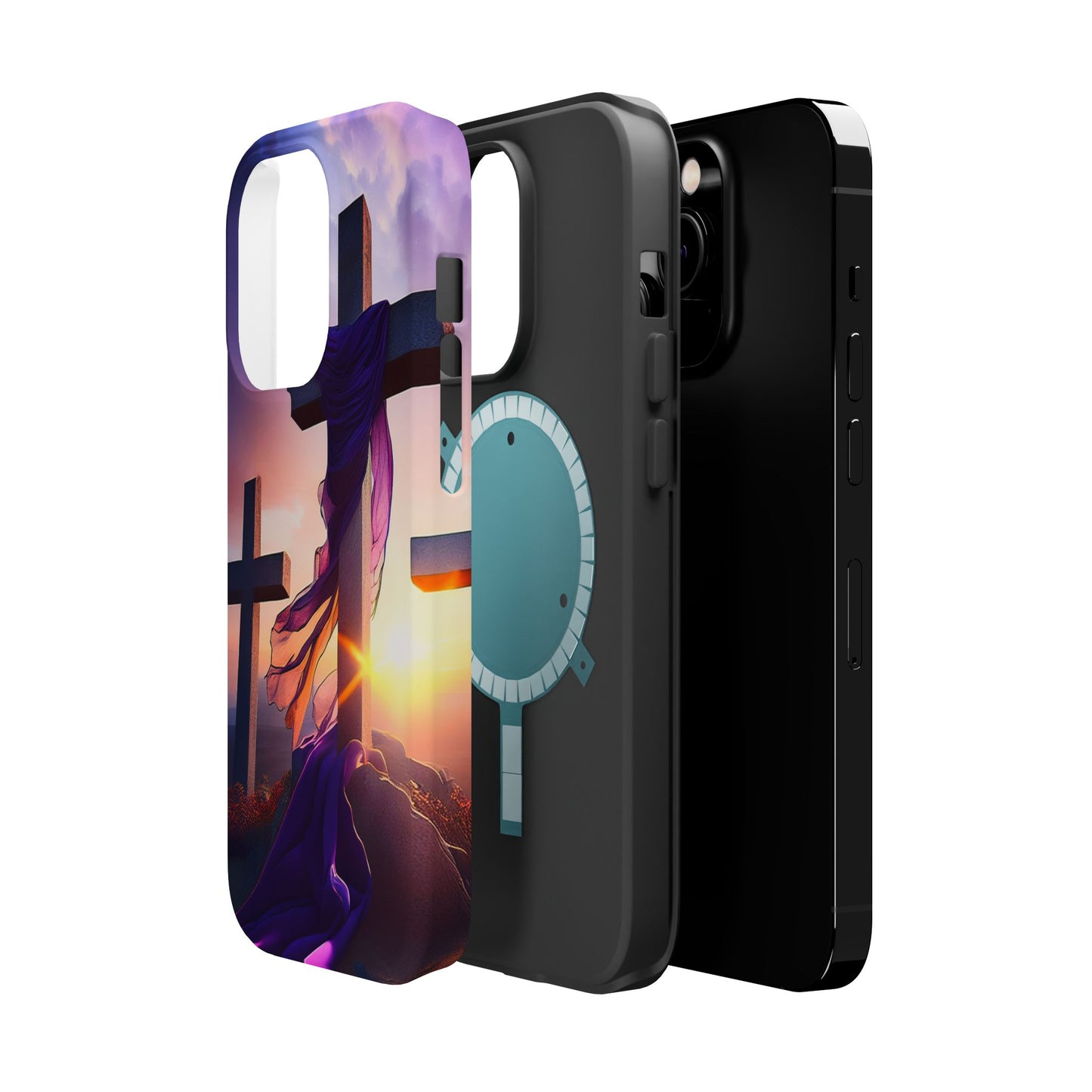He is Risen Cross phone case