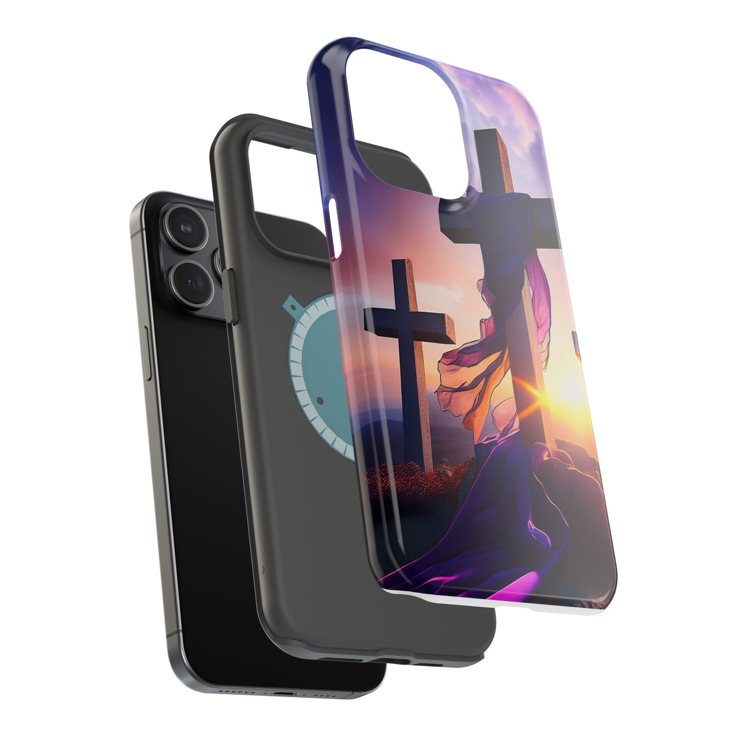 He is Risen Cross phone case