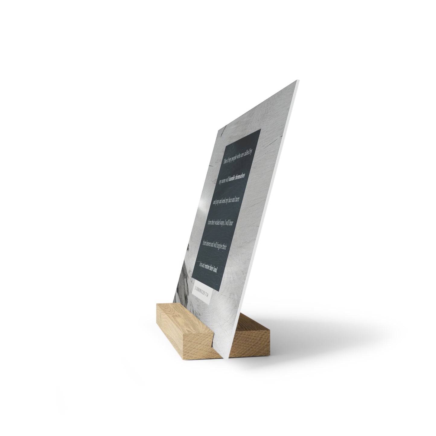 2nd Chronicles 7:14 verse image, Gallery Board with Stand