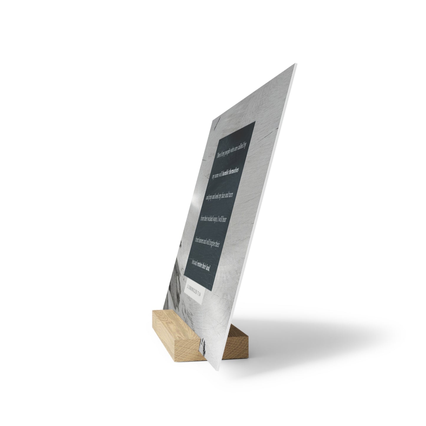 2nd Chronicles 7:14 verse image, Gallery Board with Stand