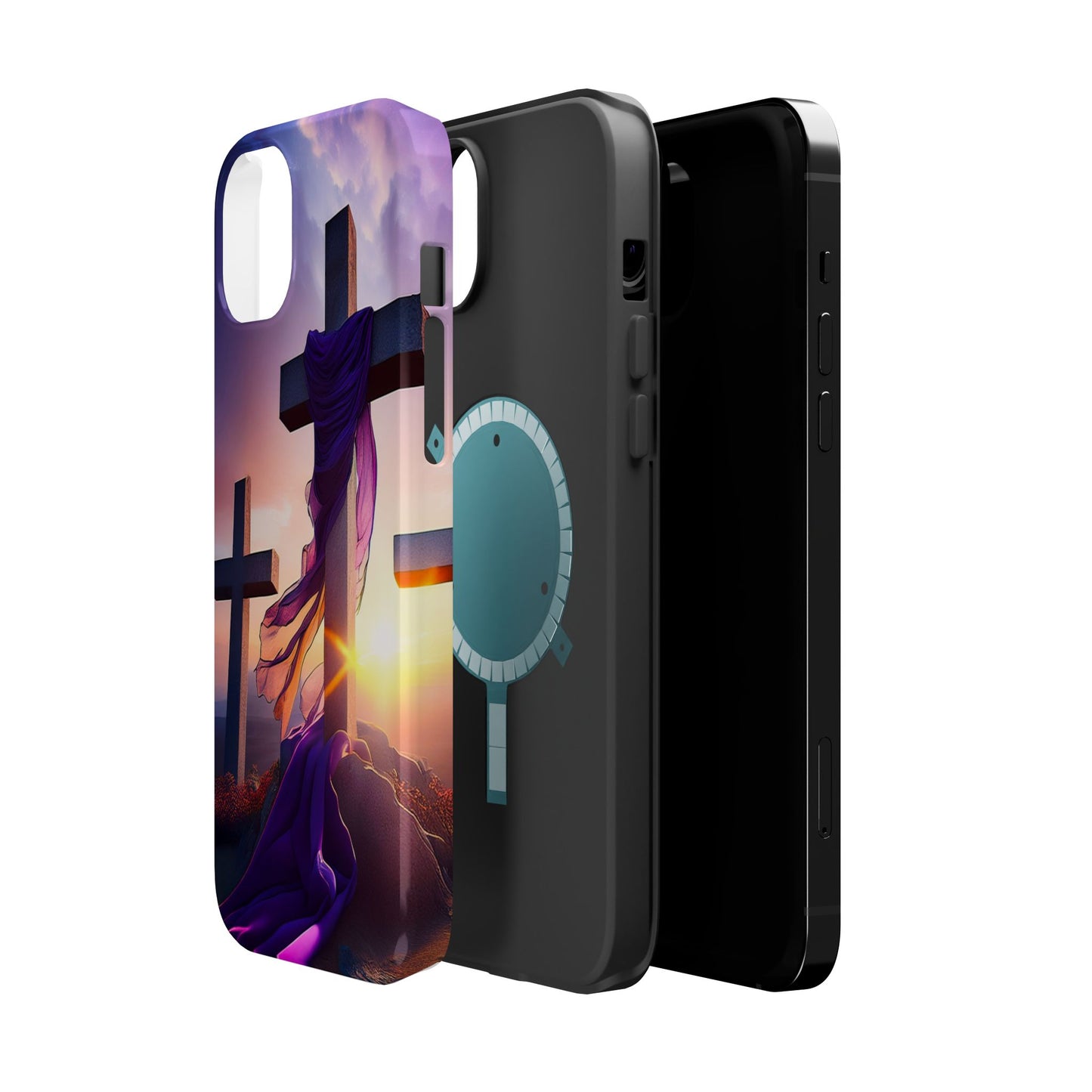 He is Risen Cross phone case