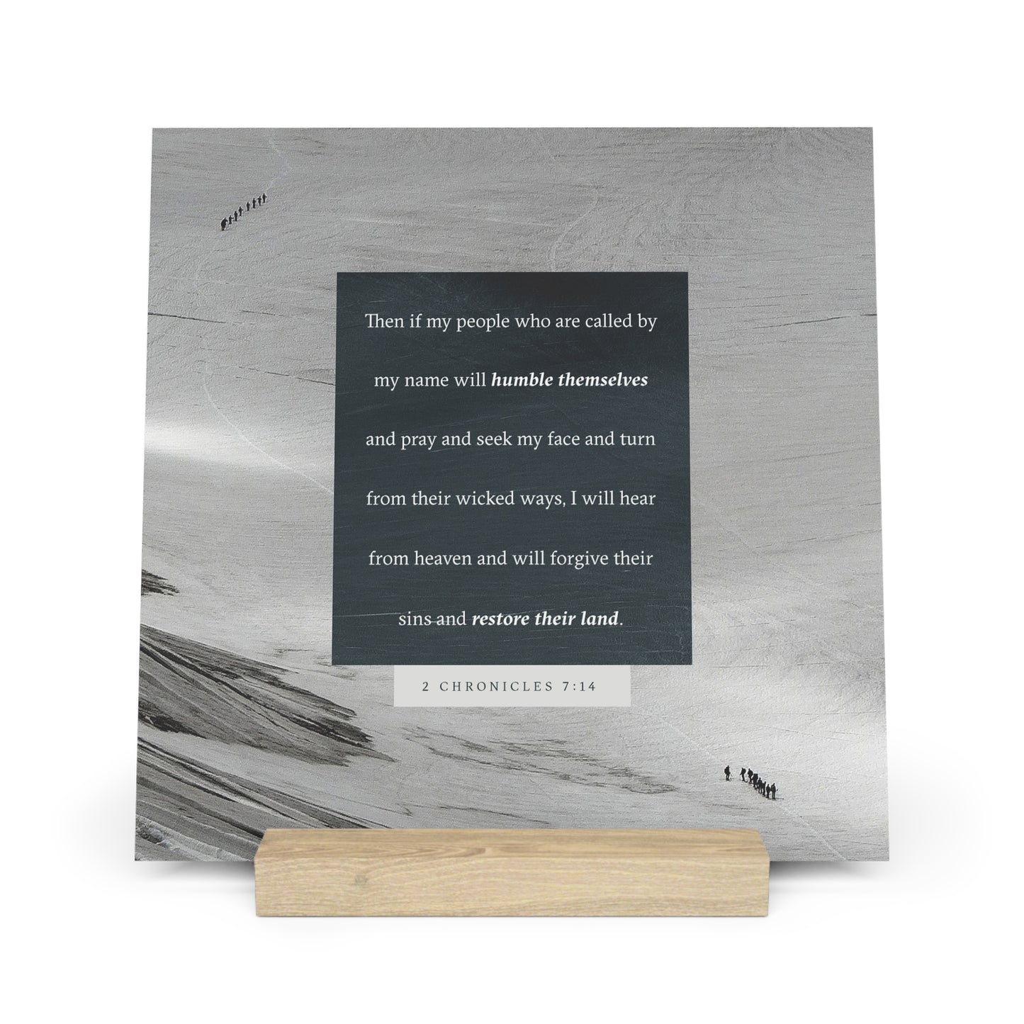 2nd Chronicles 7:14 verse image, Gallery Board with Stand