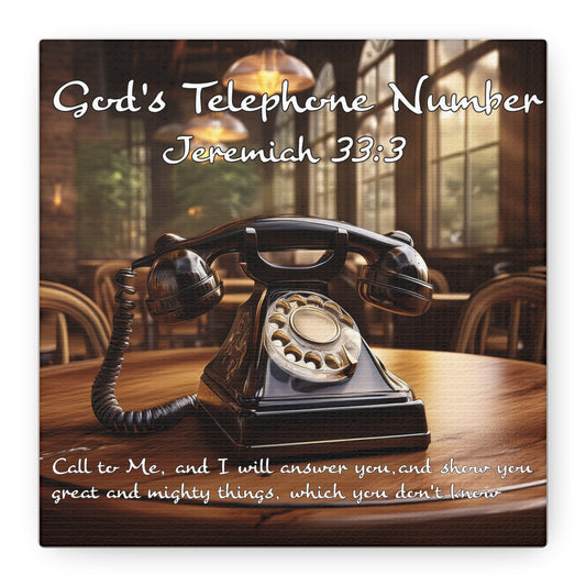 Jeremiah 33:3 God's Phone number