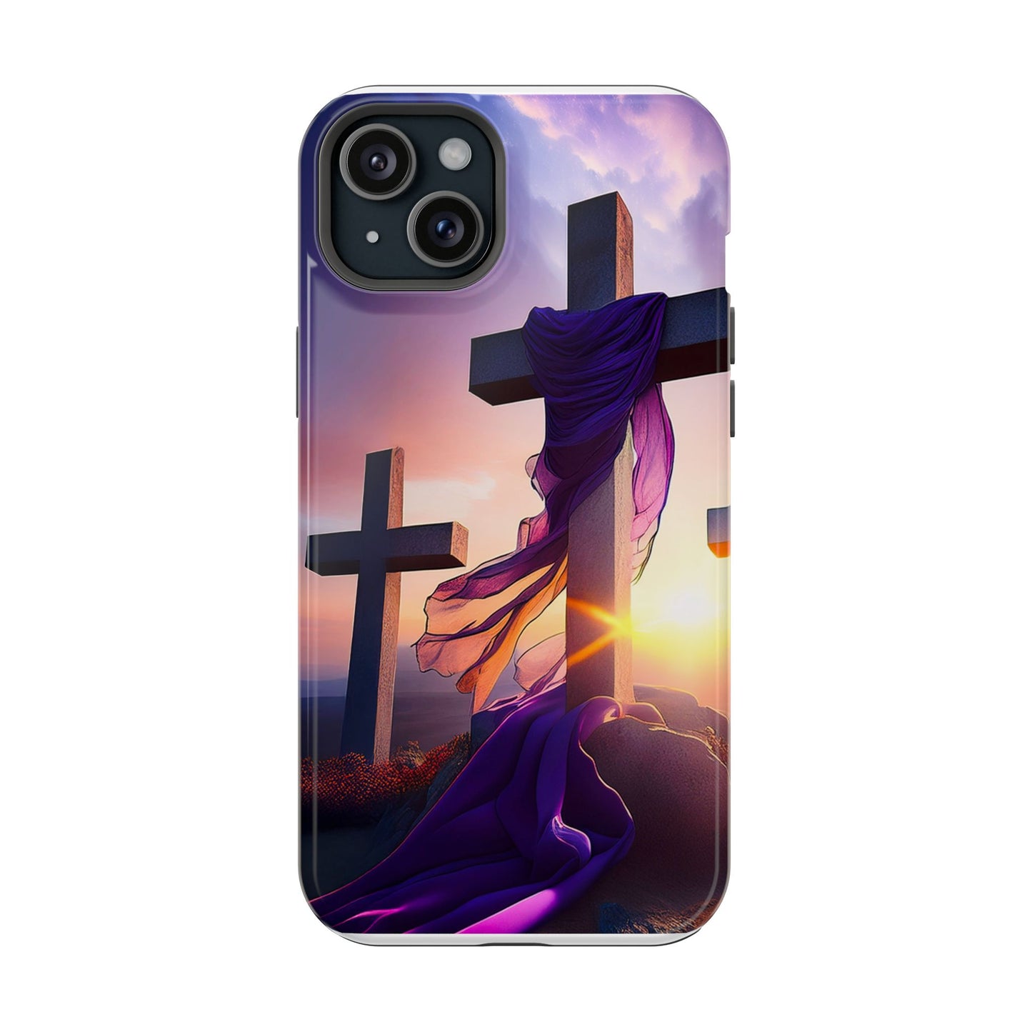 He is Risen Cross phone case