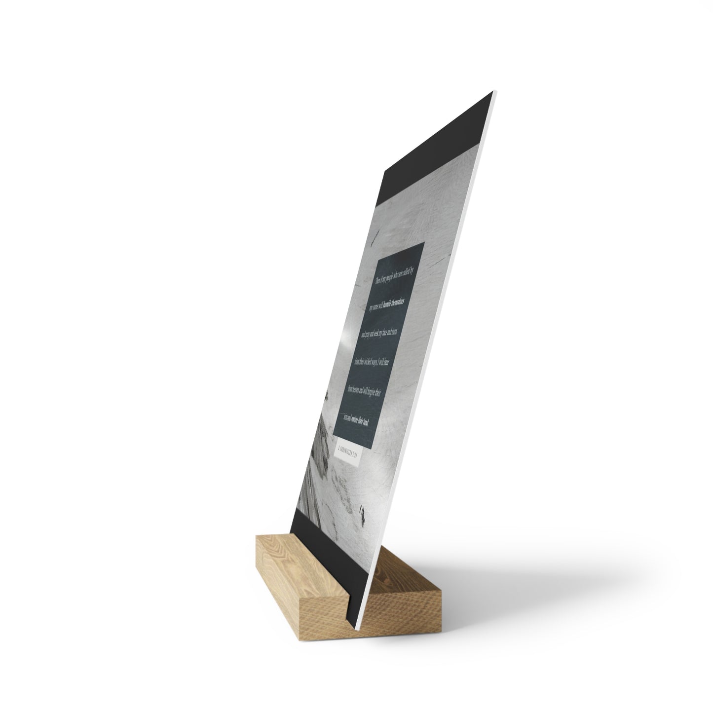 2nd Chronicles 7:14 verse image, Gallery Board with Stand