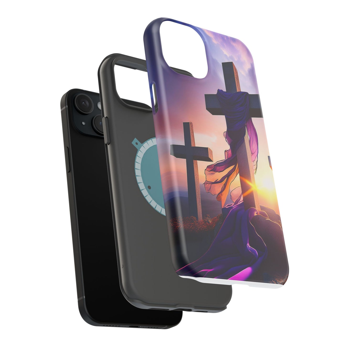 He is Risen Cross phone case